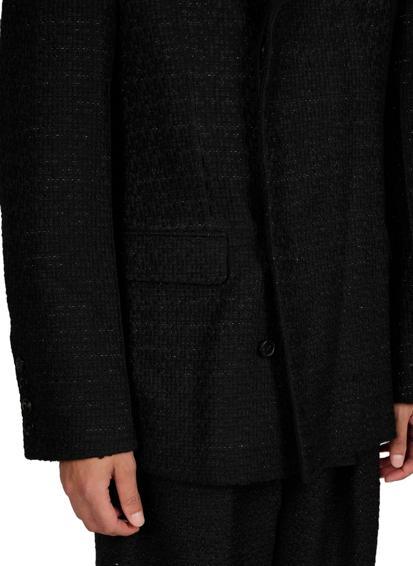 Strukturierter, gerader Blazer ENTIRE STUDIOS Schwarz