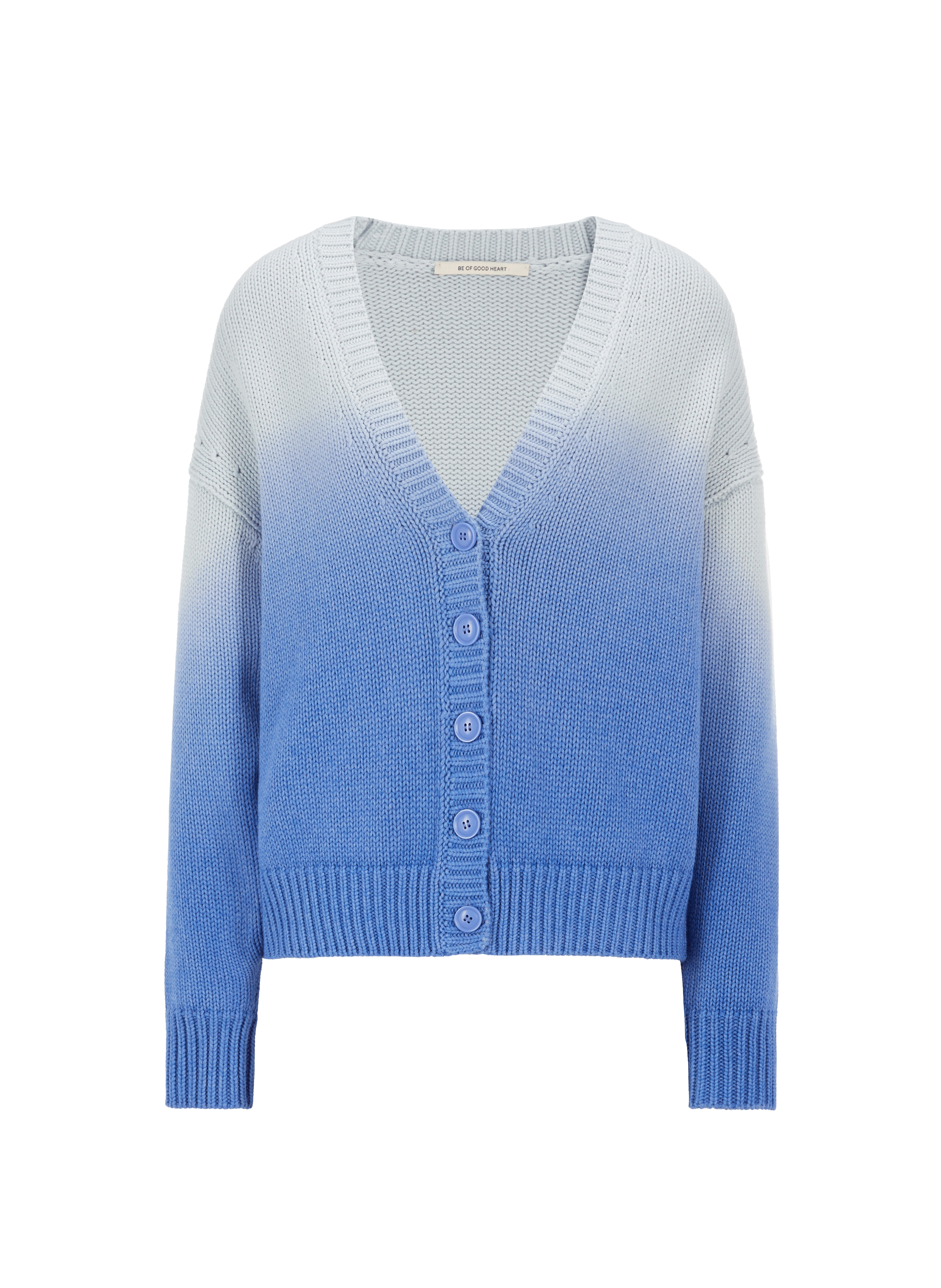 ETRE CECILE Gilet en laine et coton  Bleu