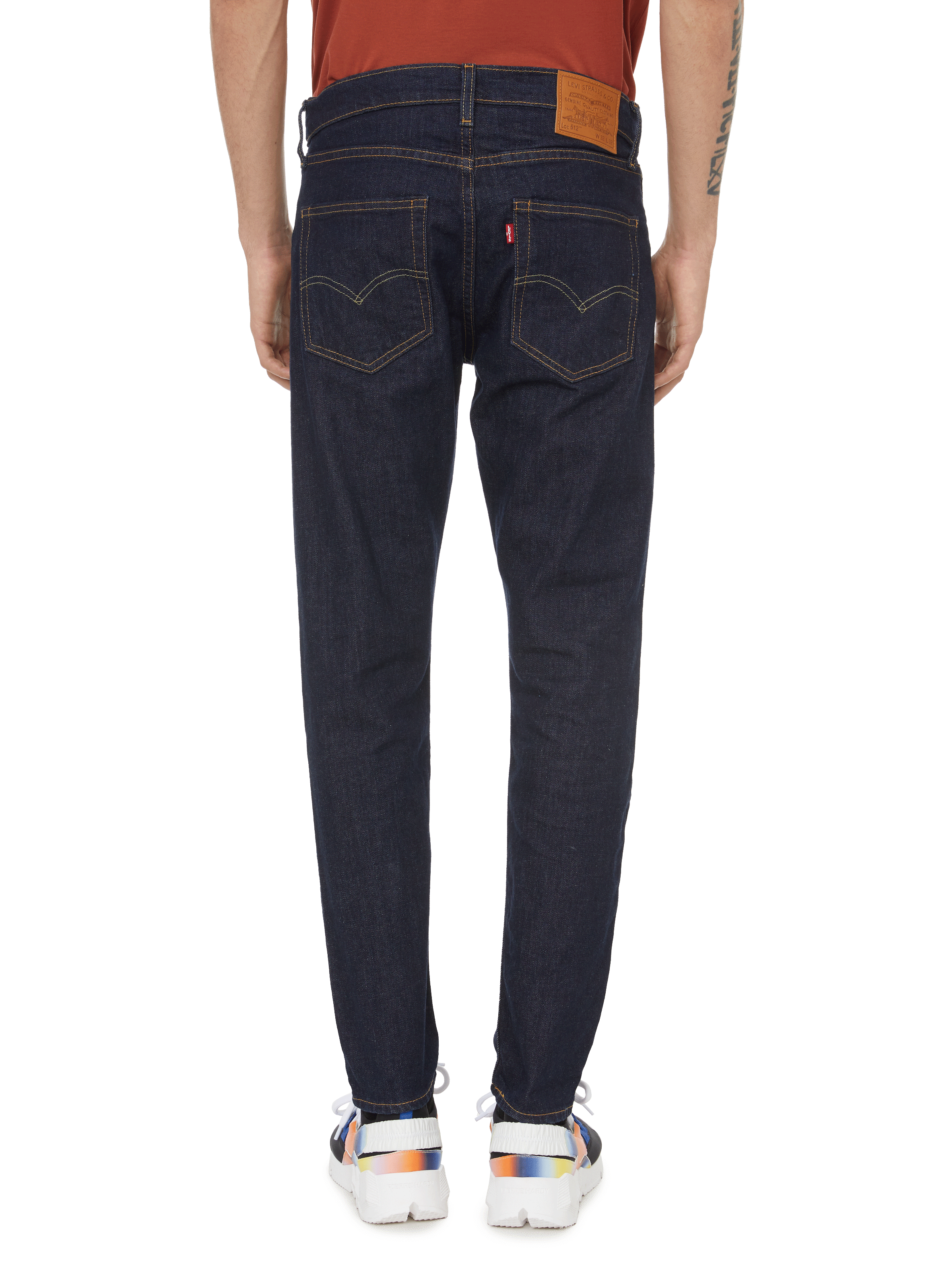 Jean 512 Slim Tape en coton denim LEVI'S Gris