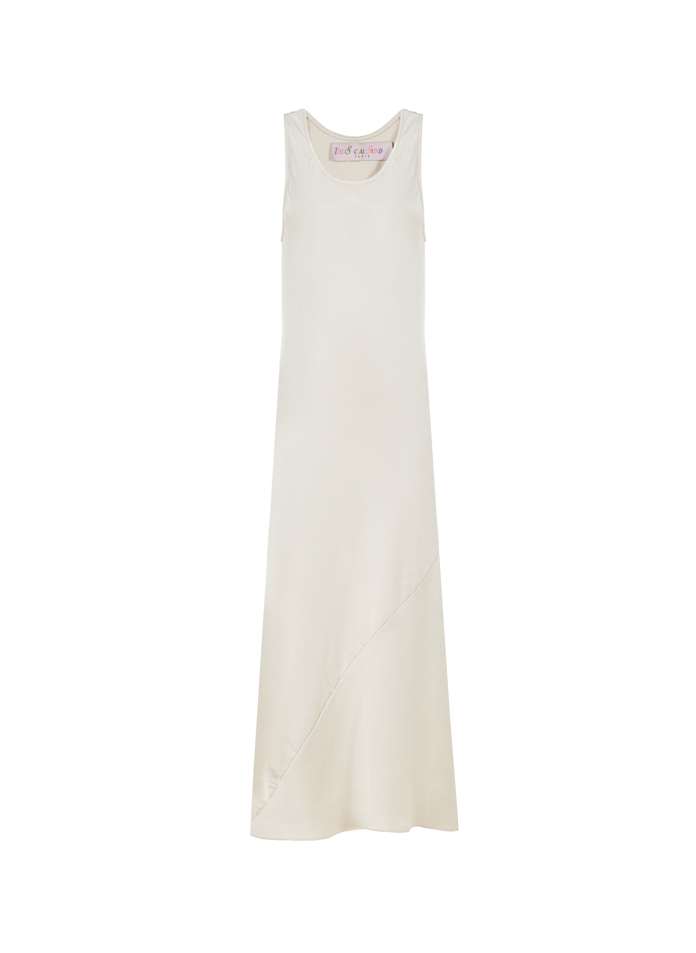 Satin maxi dress THE SOCIAL SUNDAY No color