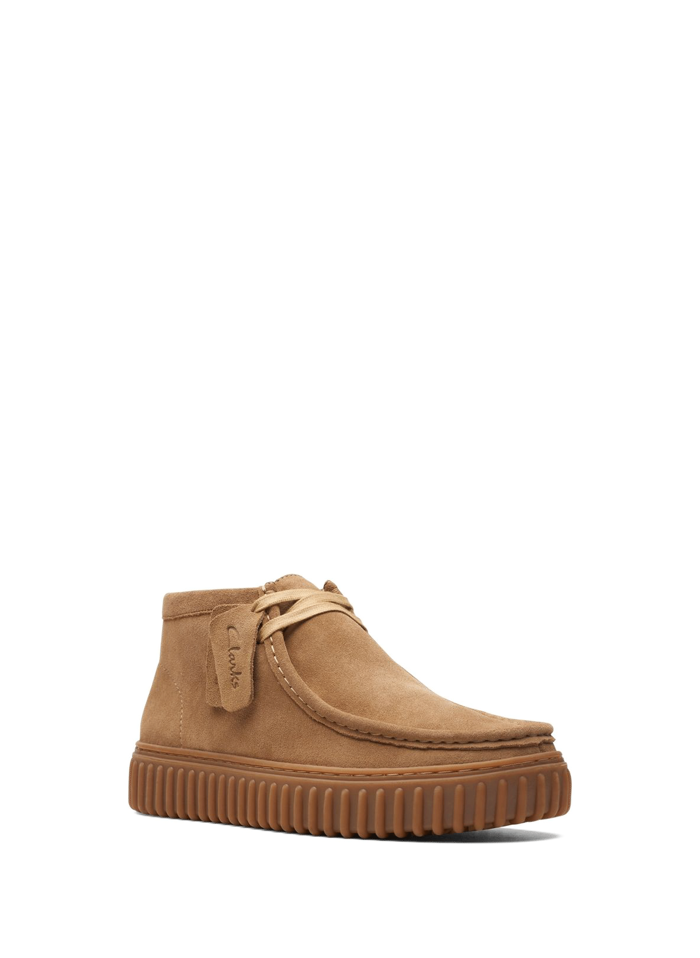 Derbies en cuir suède CLARKS Marron