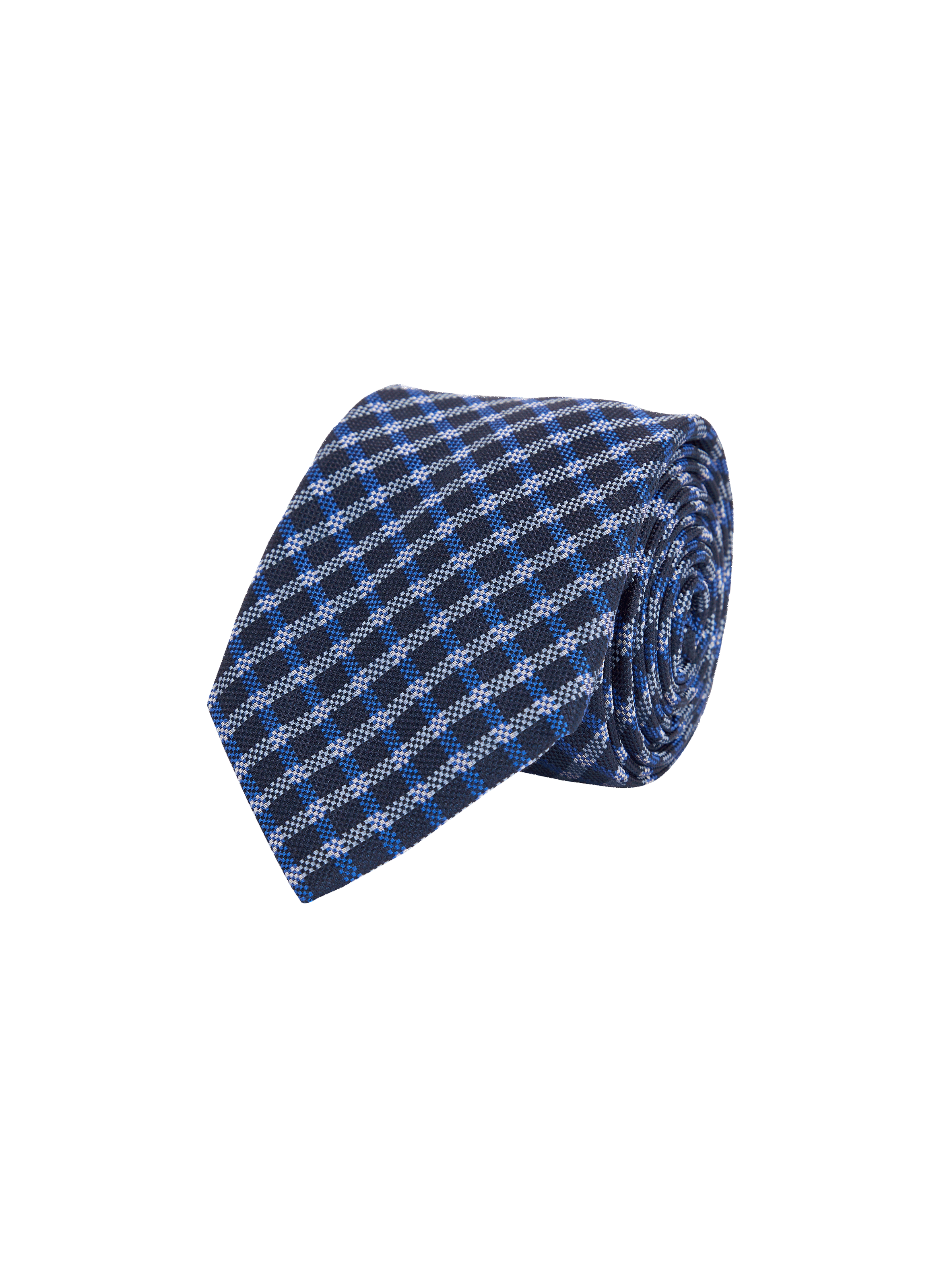 Cravate rayée en soie