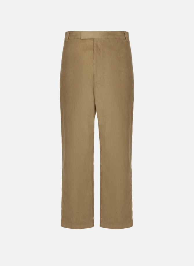 THOM BROWNE ribbed cotton trousers