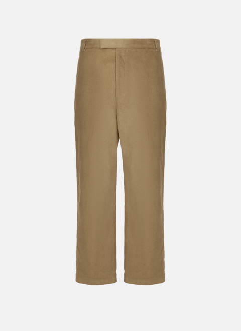 Pantalon côtelé en coton GreenTHOM BROWNE 
