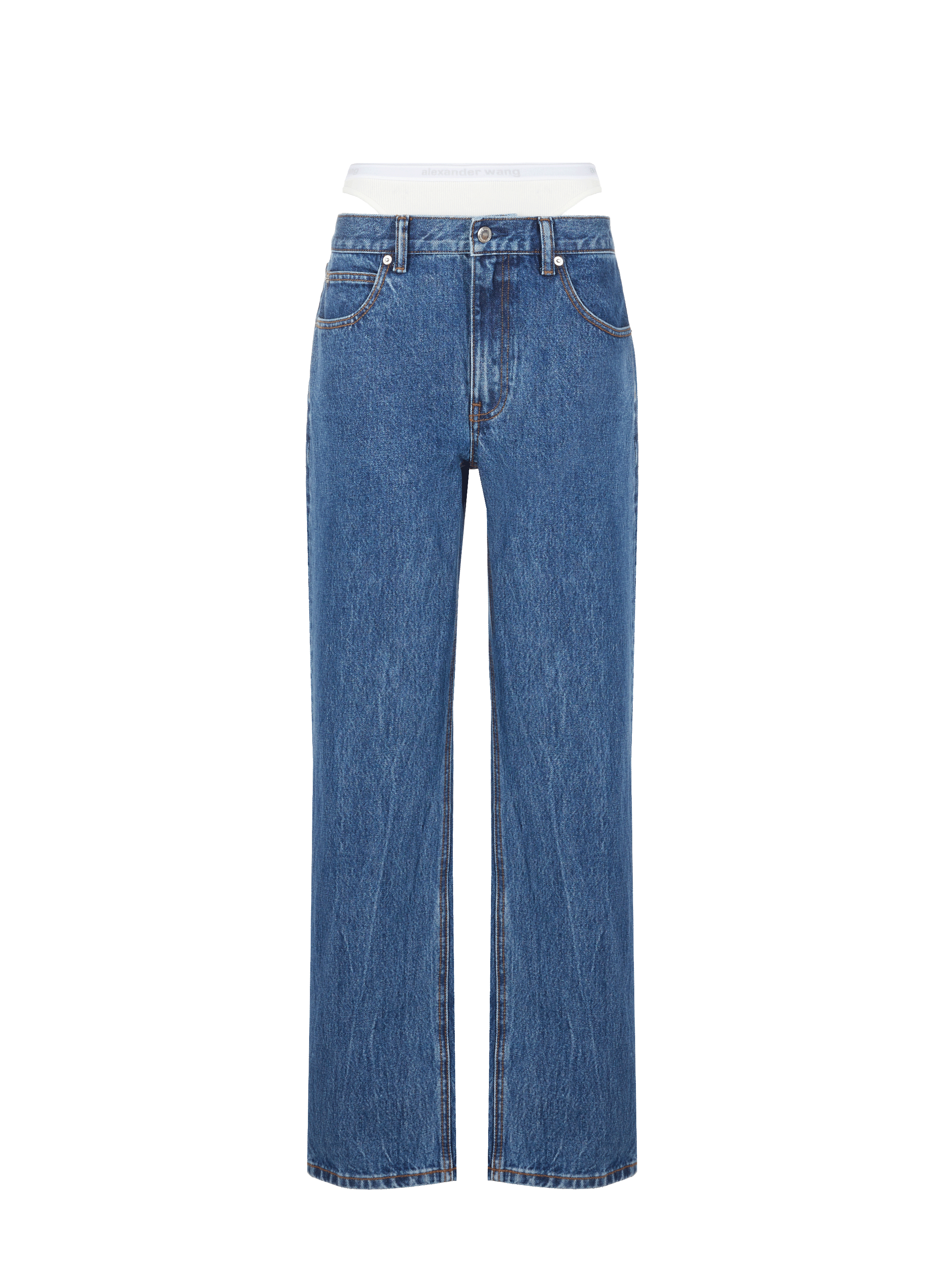 Pantalon en denim de coton