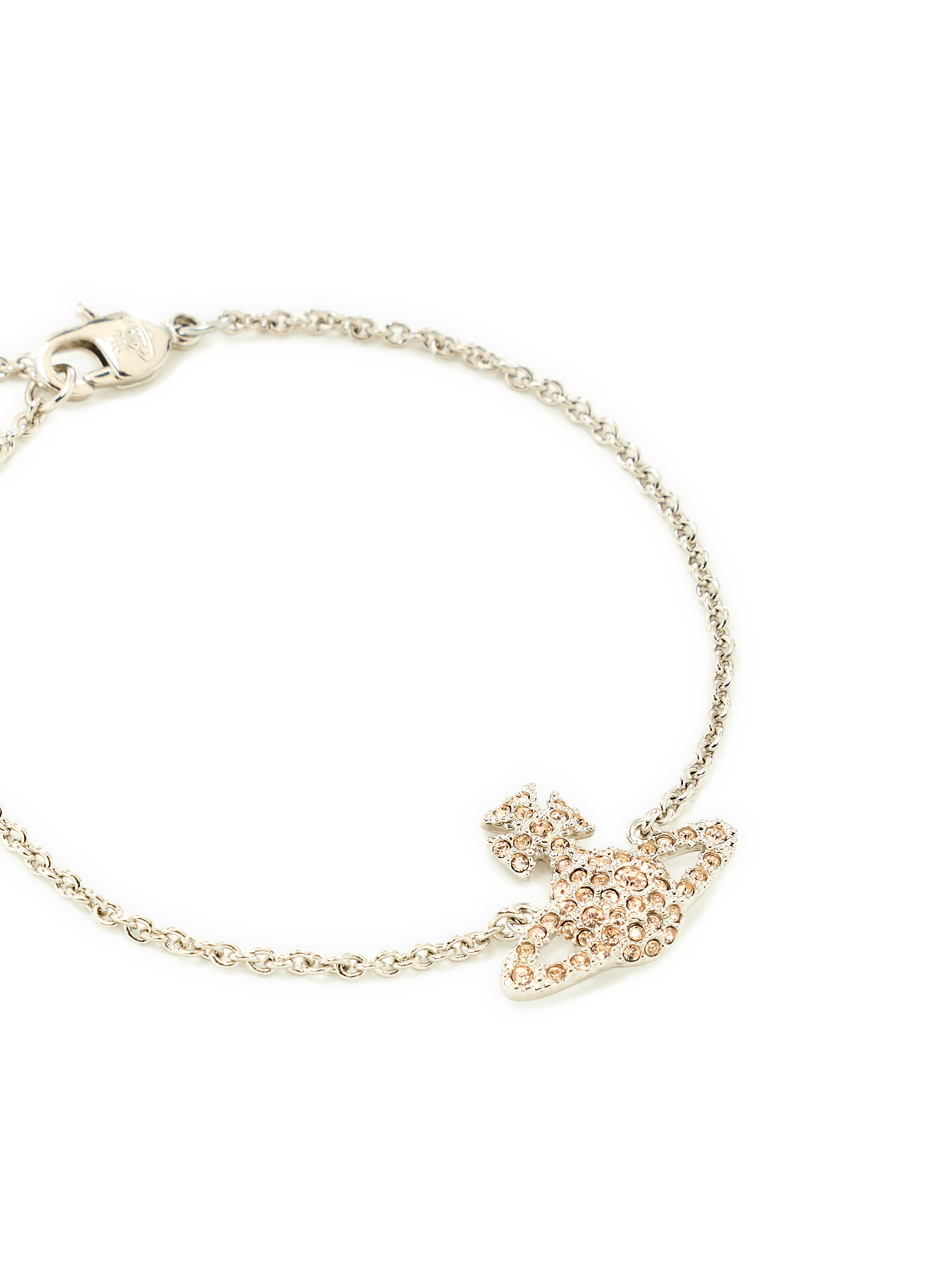 Bracelet chaîne à cristaux VIVIENNE WESTWOOD Argent