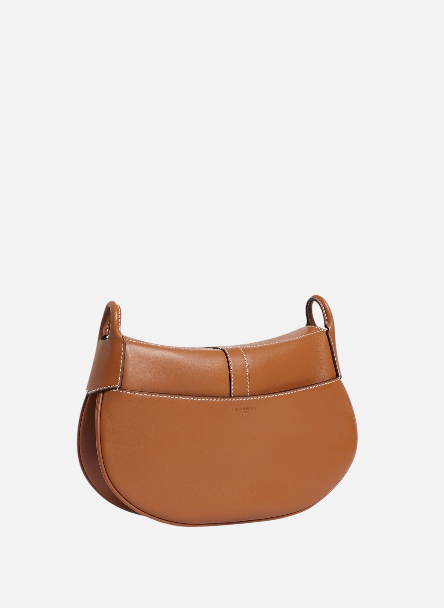 Petit sac bandoulière pia en cuir lisse LE TANNEUR Marron