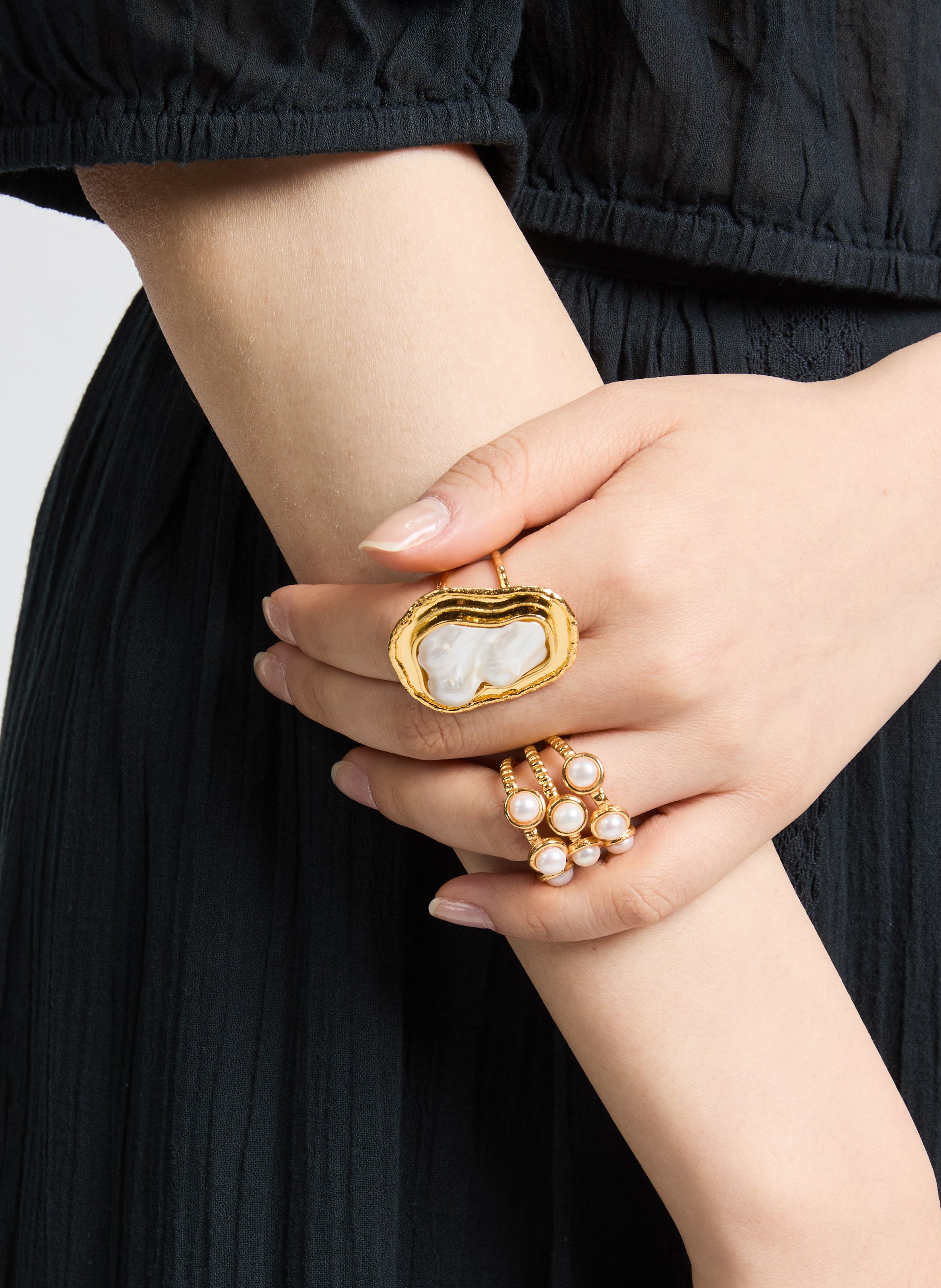 Bague Thalita SYLVIA TOLEDANO Blanc