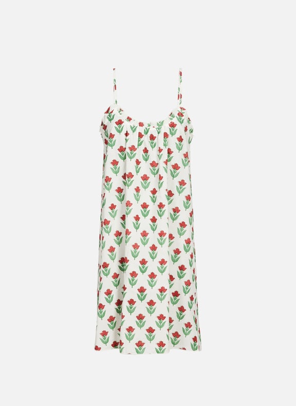 Printed cotton nightgown Red by GERMAINE DES PRÉS GERMAINE DES PRÉS Printed cotton nightgown Red