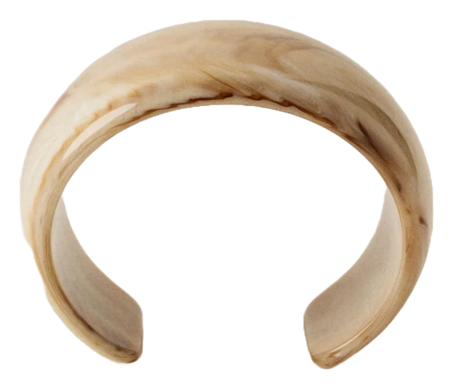 Bracelet large marbré ambrito SESSUN Beige