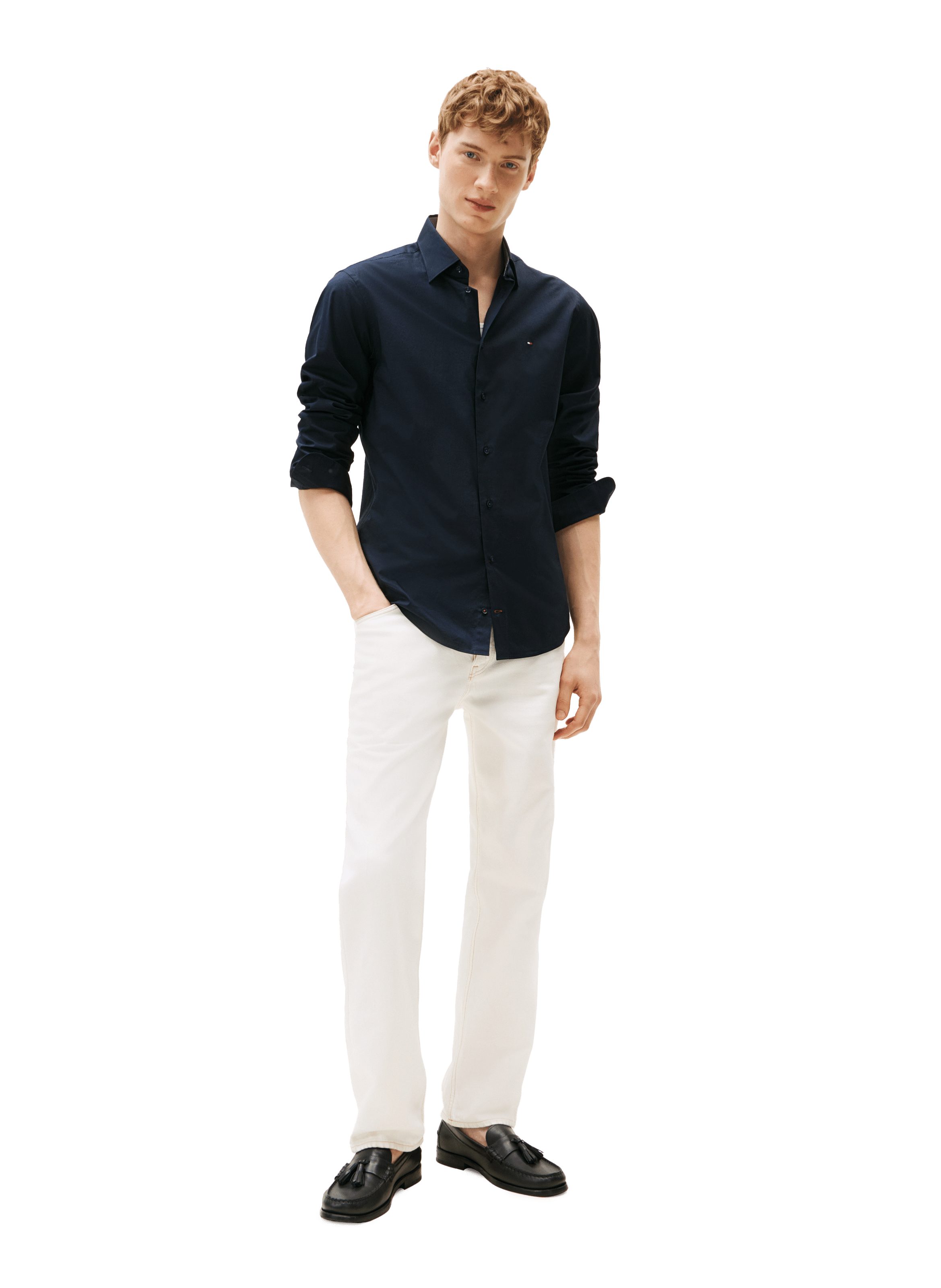  Cotton shirt TOMMY HILFIGER Blue