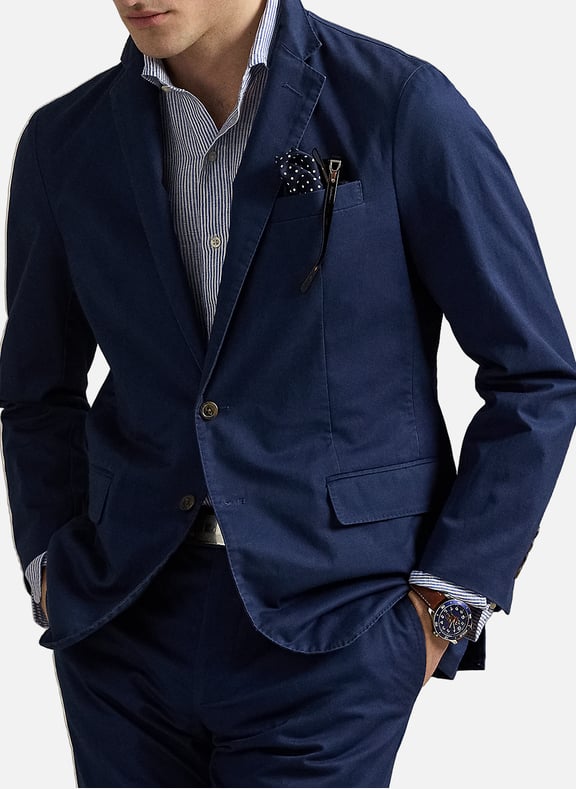 Blazer en coton Bleu by POLO RALPH LAUREN POLO RALPH LAUREN Blazer en coton Bleu