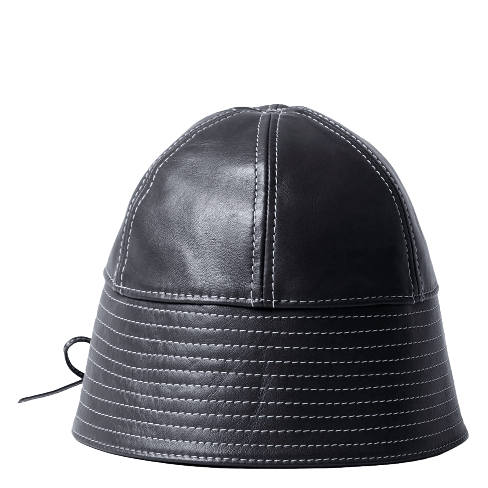 Bob cuir surpiqûres contrastées CLAUDIE PIERLOT Noir