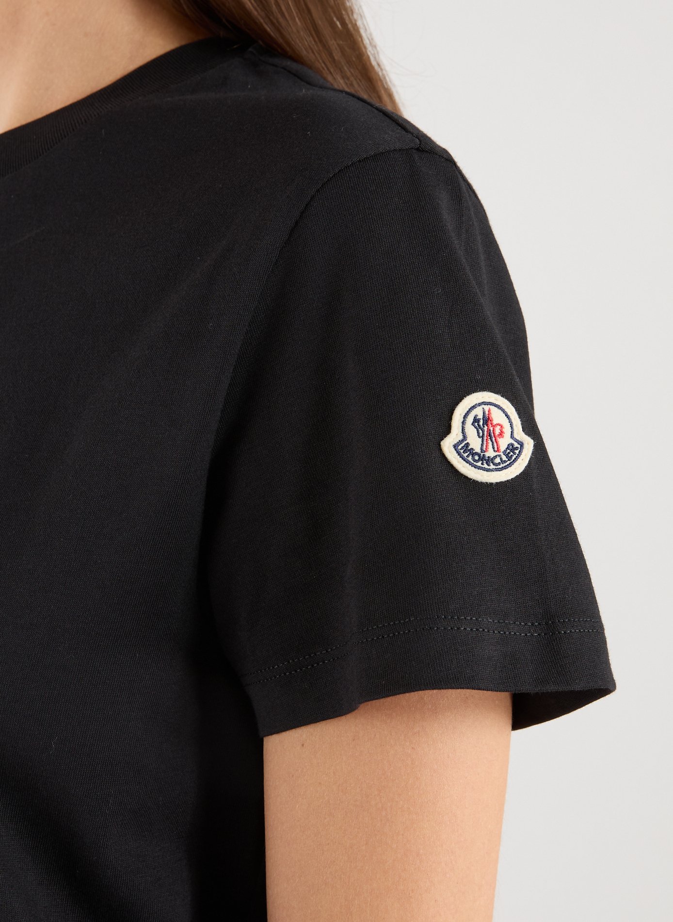 Cotton Logo T-shirt MONCLER Black