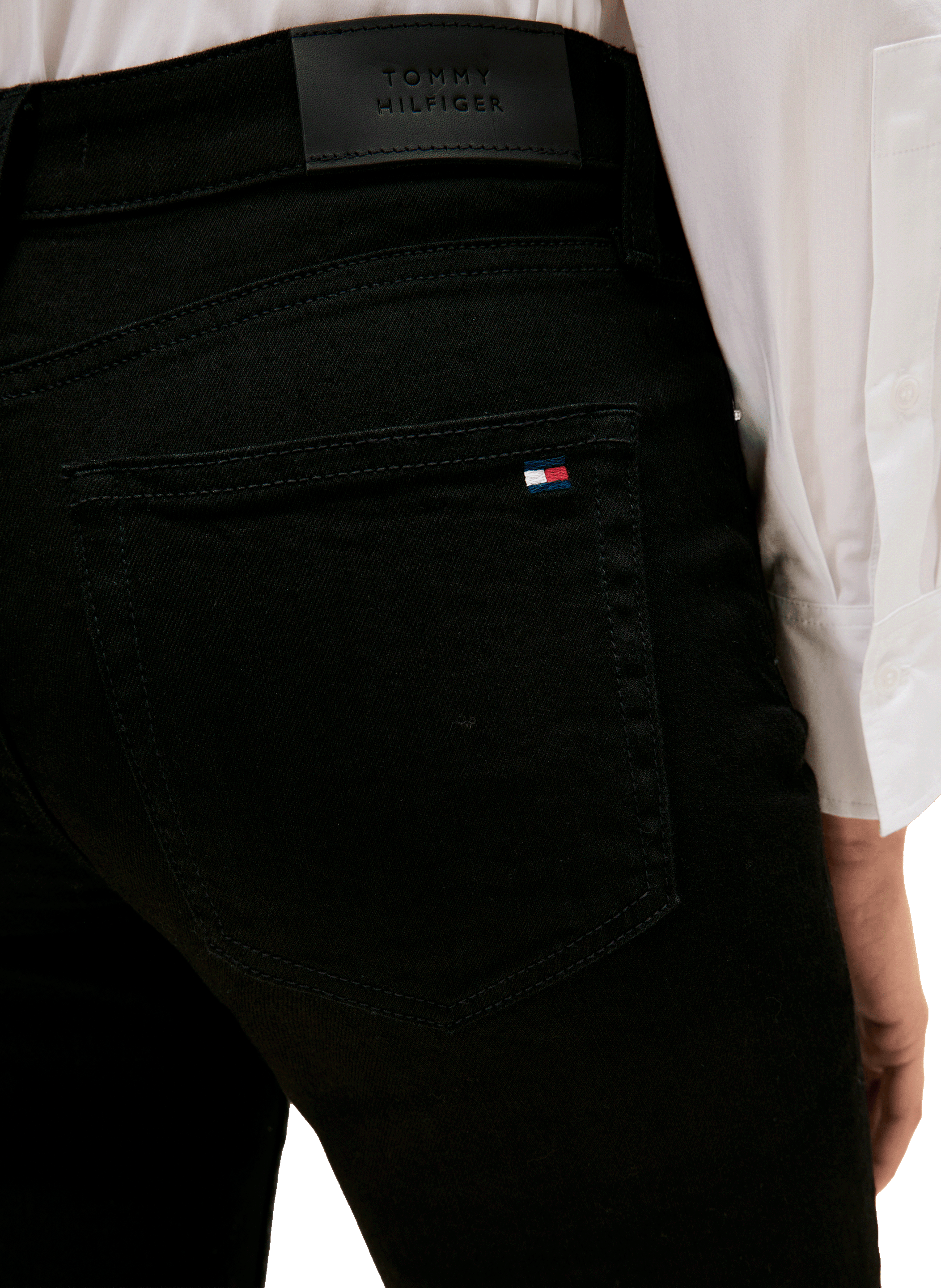 Jean slim taille mi-haute TOMMY HILFIGER Noir