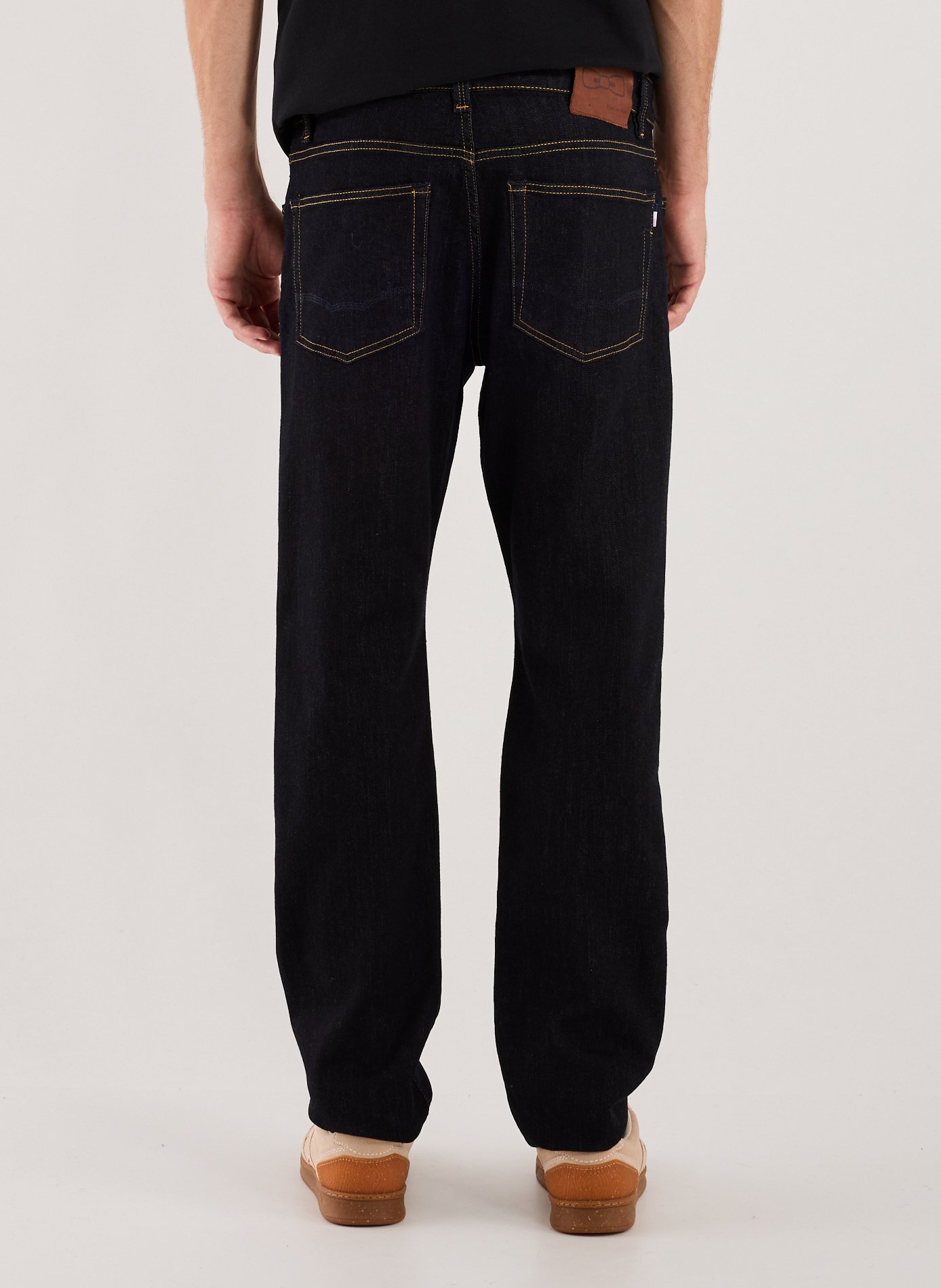 Straight-cut cotton-blend jeans EDEN PARK Blue