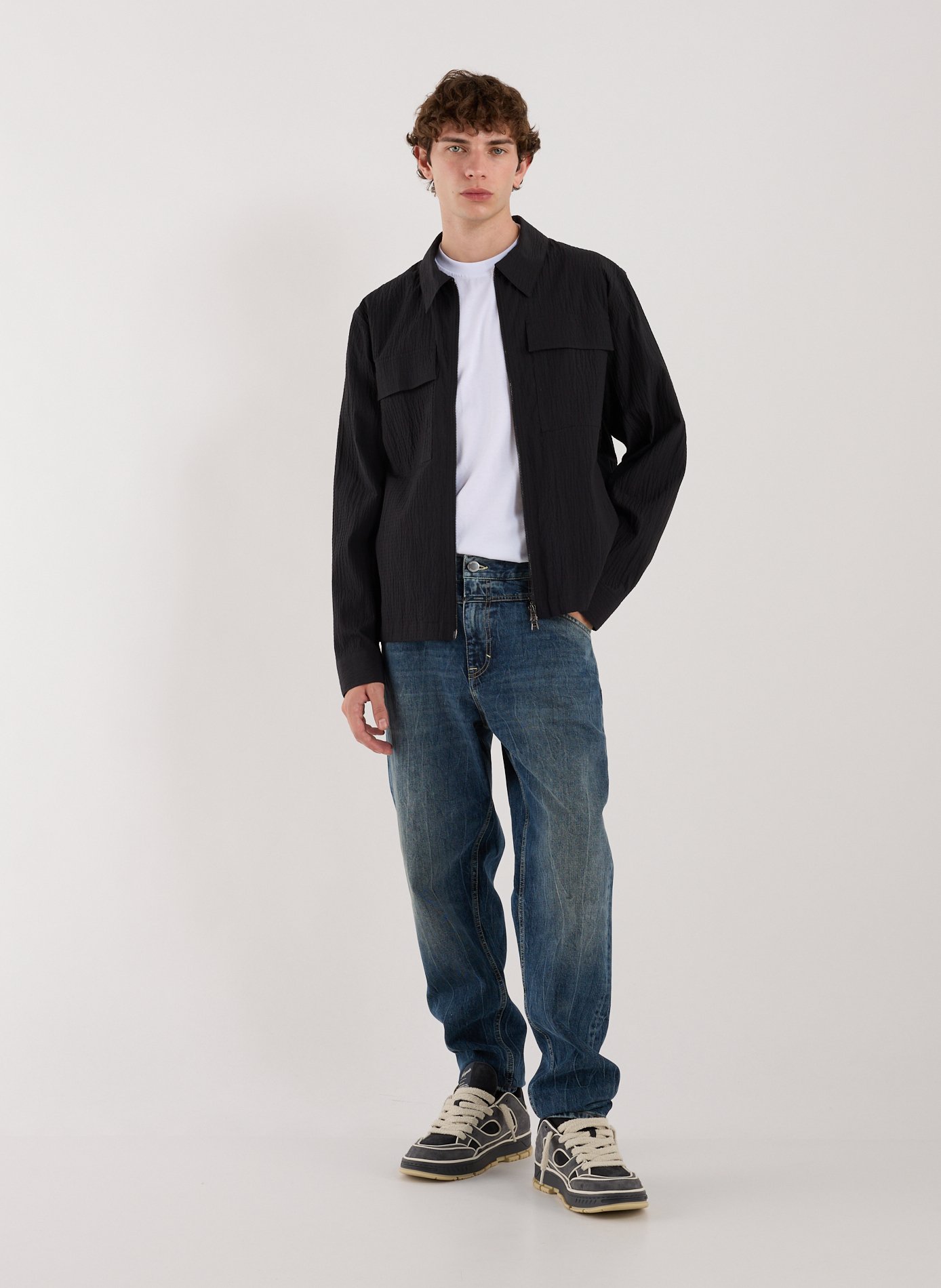 Cotton-blend jacket NN.07 Black