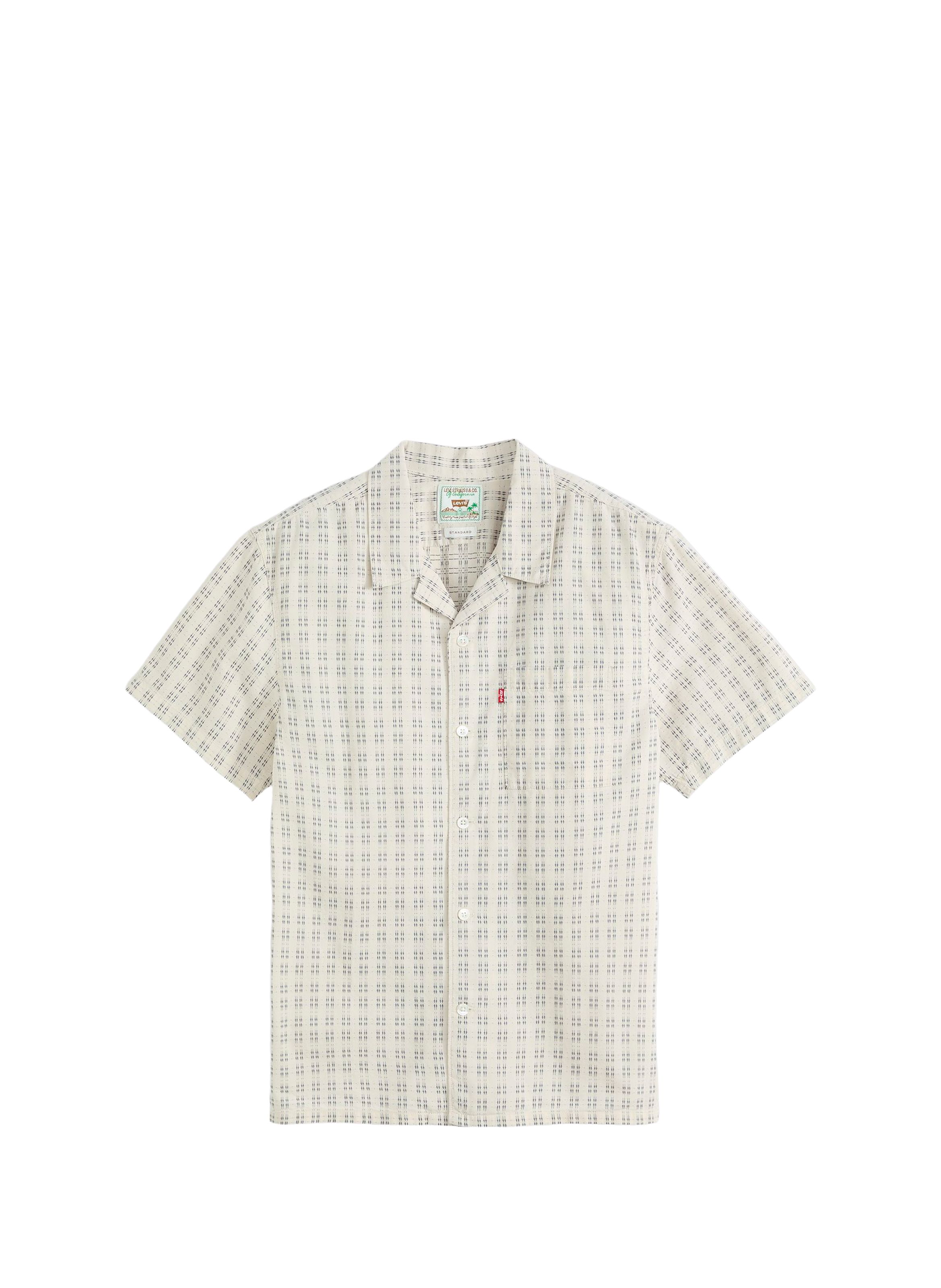 Cropped patterned shirt LEVI'S Beige