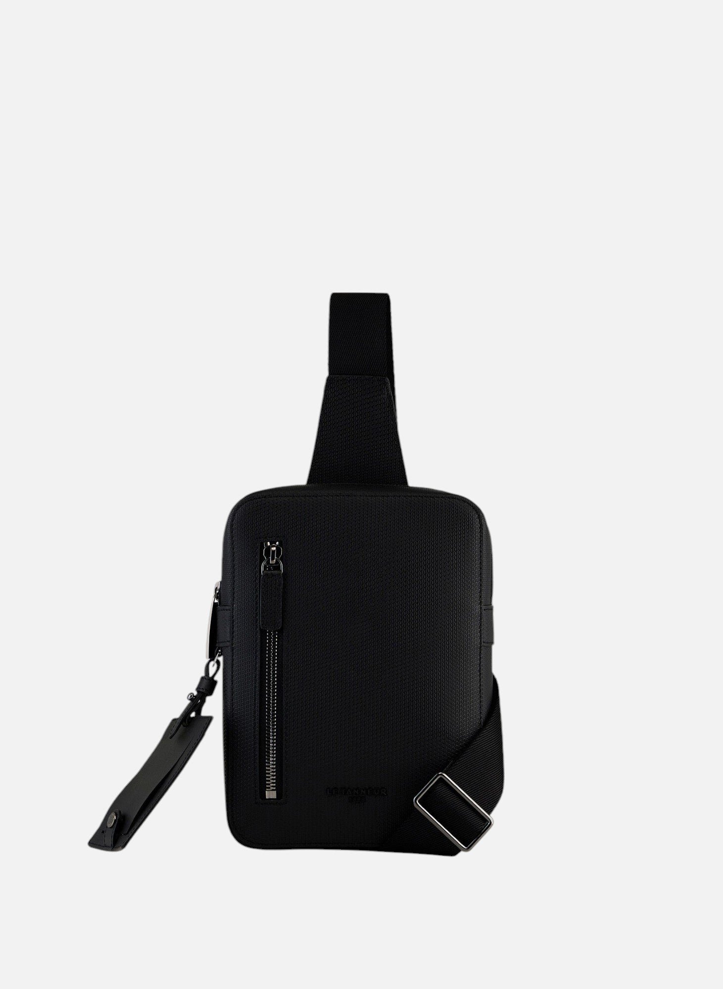 Sacoche sling emile en cuir monogramme NoirLE TANNEUR