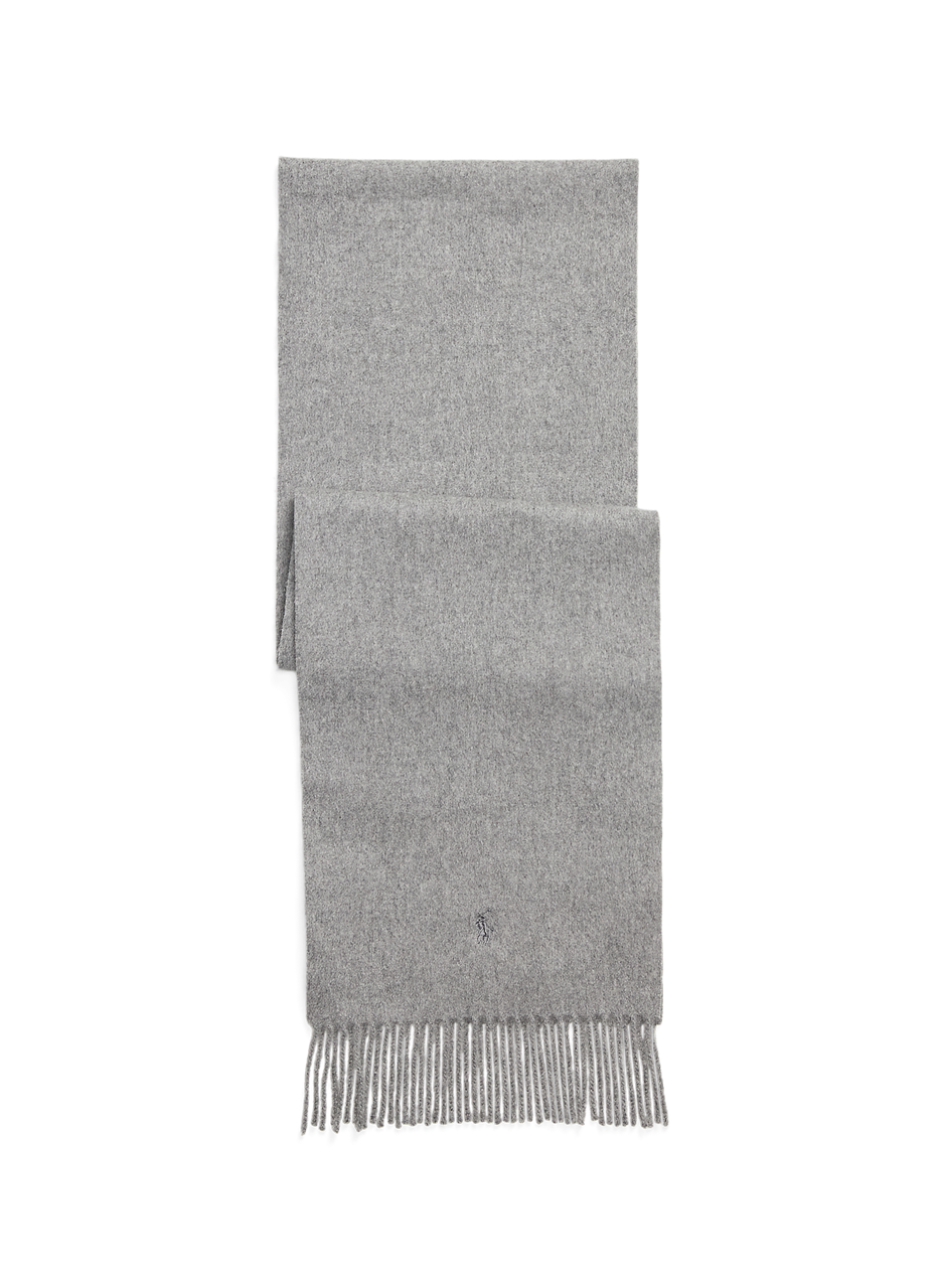 POLO RALPH LAUREN Echarpe à logo en cachemire Gris