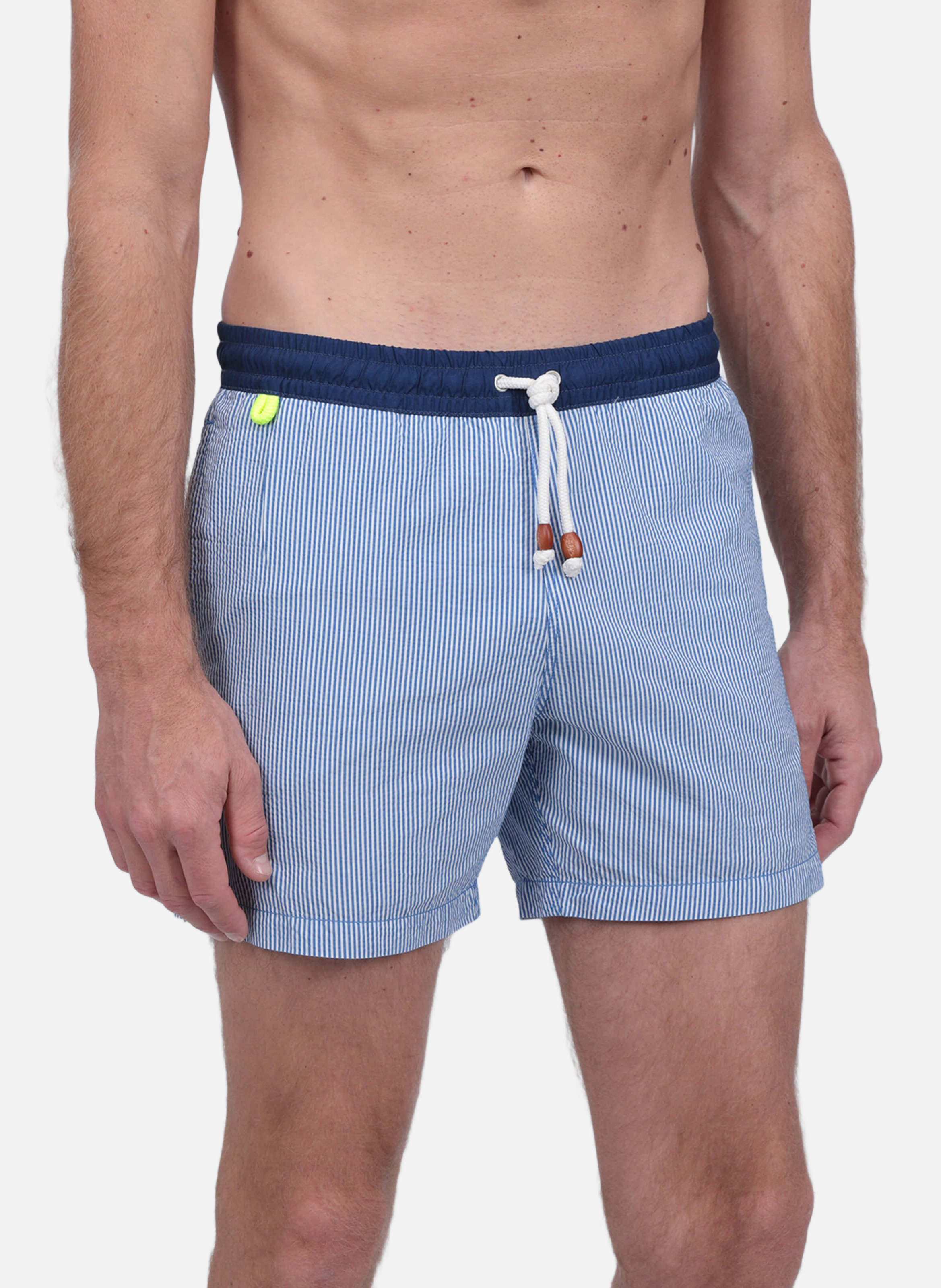 Short de bain  -  seersucker GILI'S Bleu