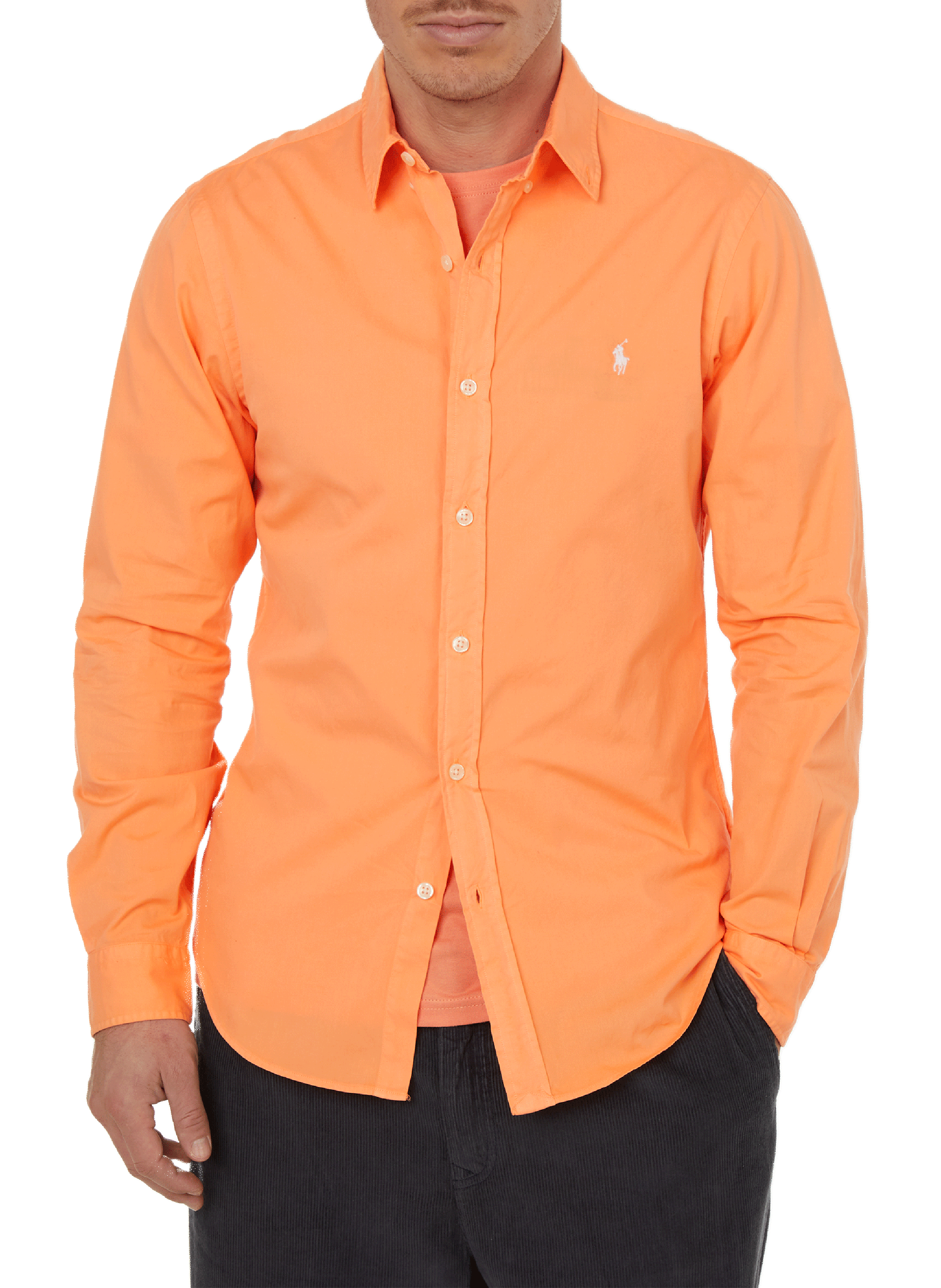Slim-fit cotton shirt  POLO RALPH LAUREN Orange