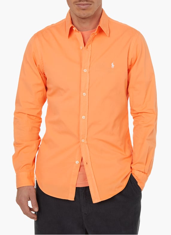 Chemise Olaf en lin orange - Orange - Lin - Monsieur | Café Coton Chemise Olaf en lin orange - Orange - Lin - Monsieur | Café Coton