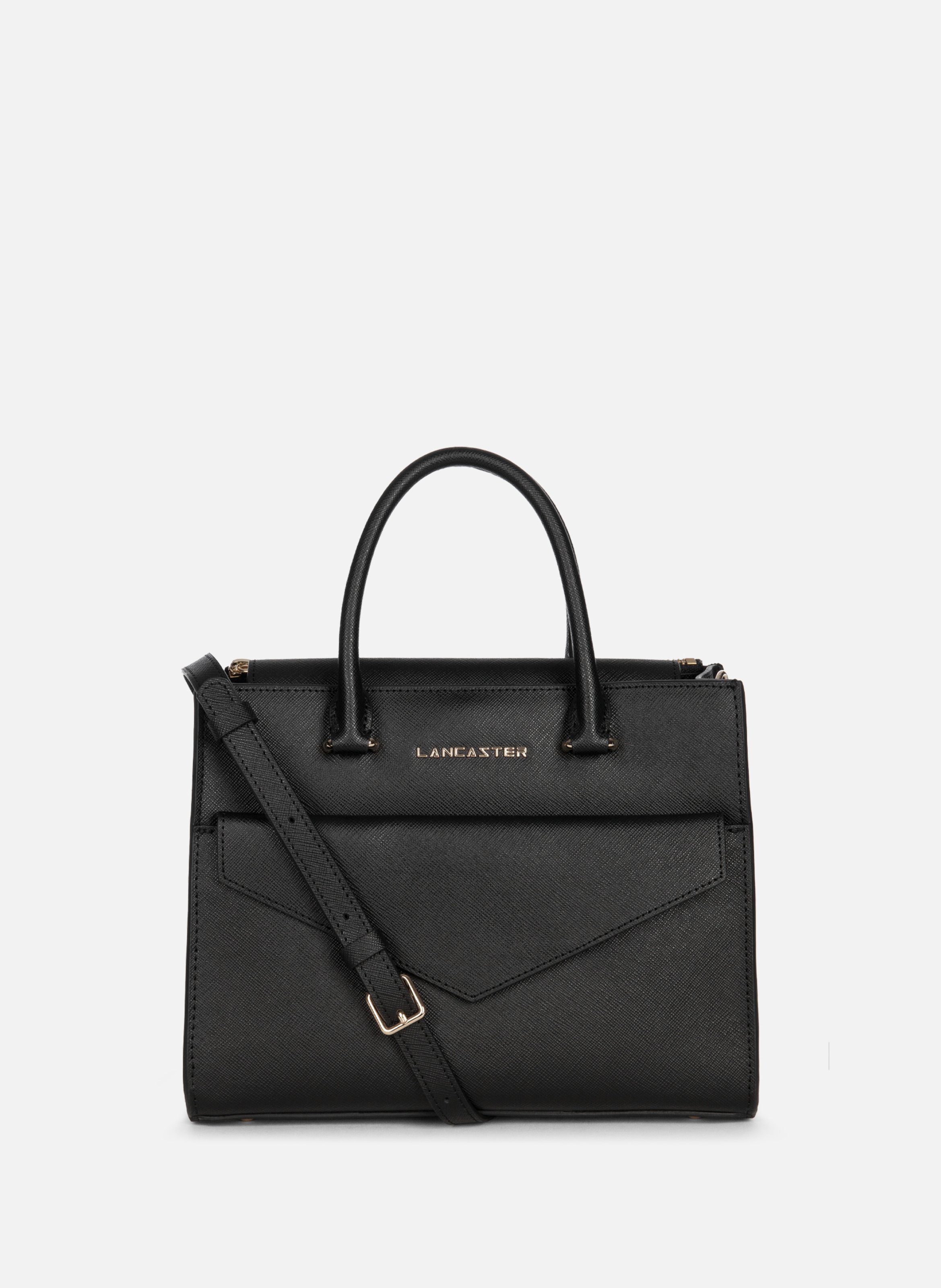 Handbag - Saffiano Signature LANCASTER Black
