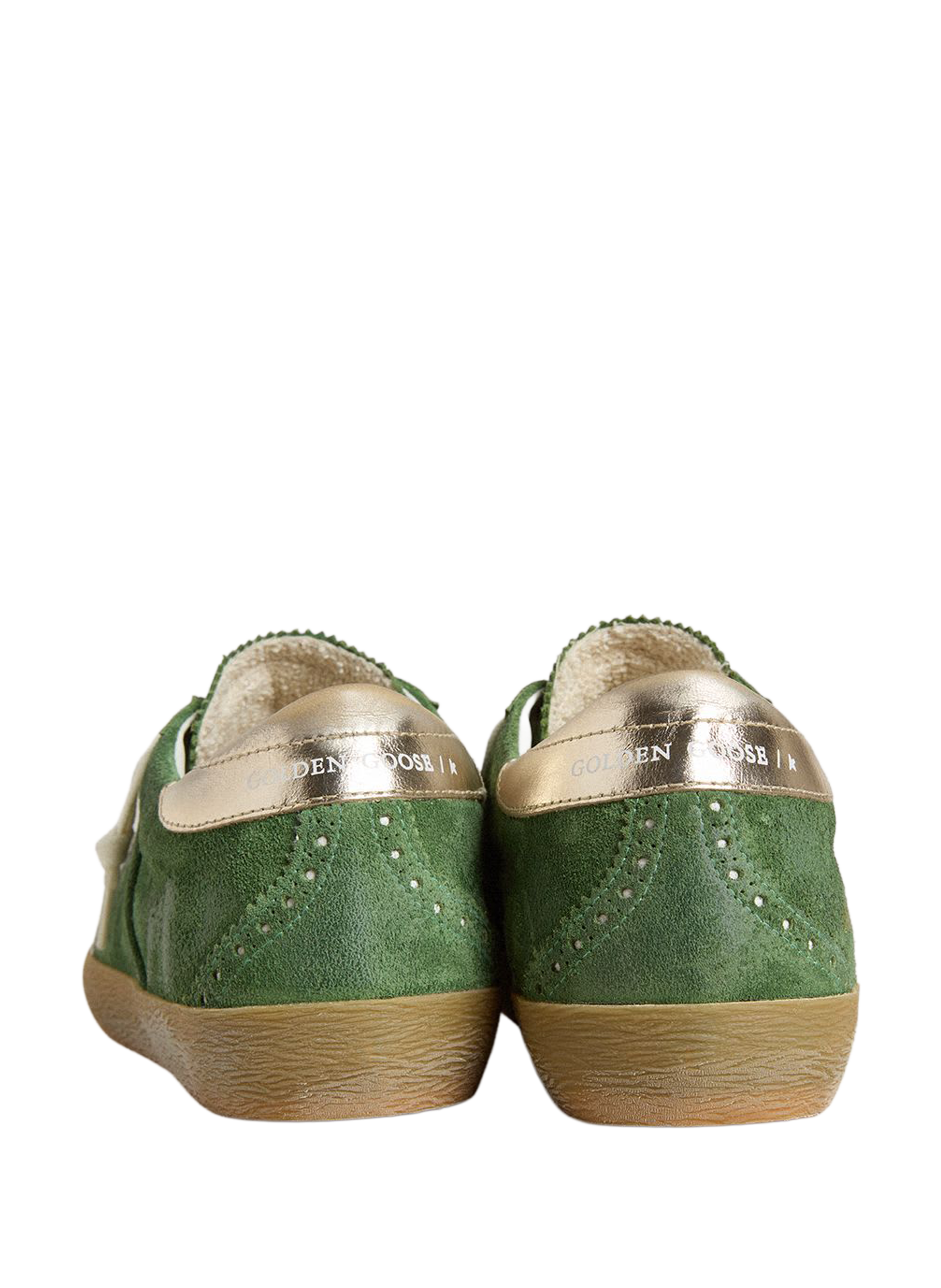 Super-star leather sneakers GOLDEN GOOSE Green