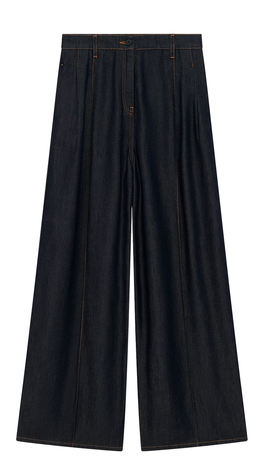 Jean large à pinces en denim brut remy IRO Bleu