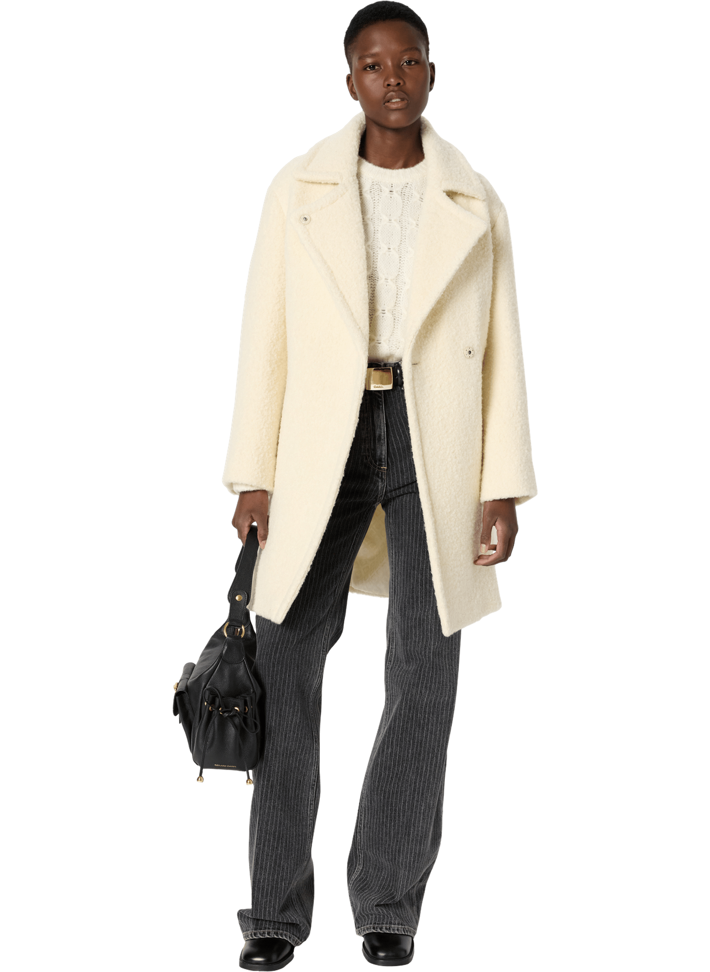 Manteau ample en laine bouclette - maiwenn GERARD DAREL Beige