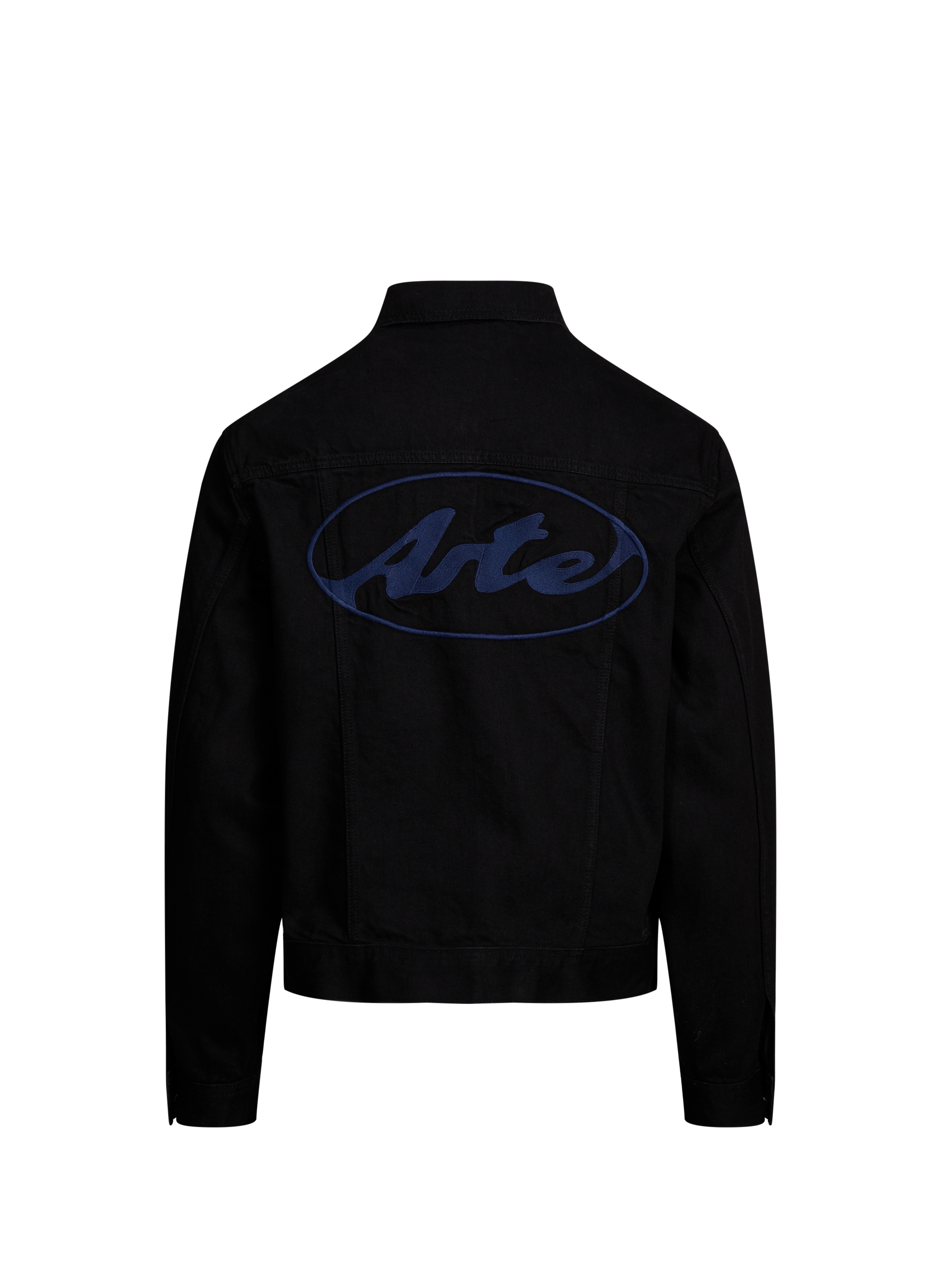 Straight cotton denim jacket ARTE ANTWERP Black