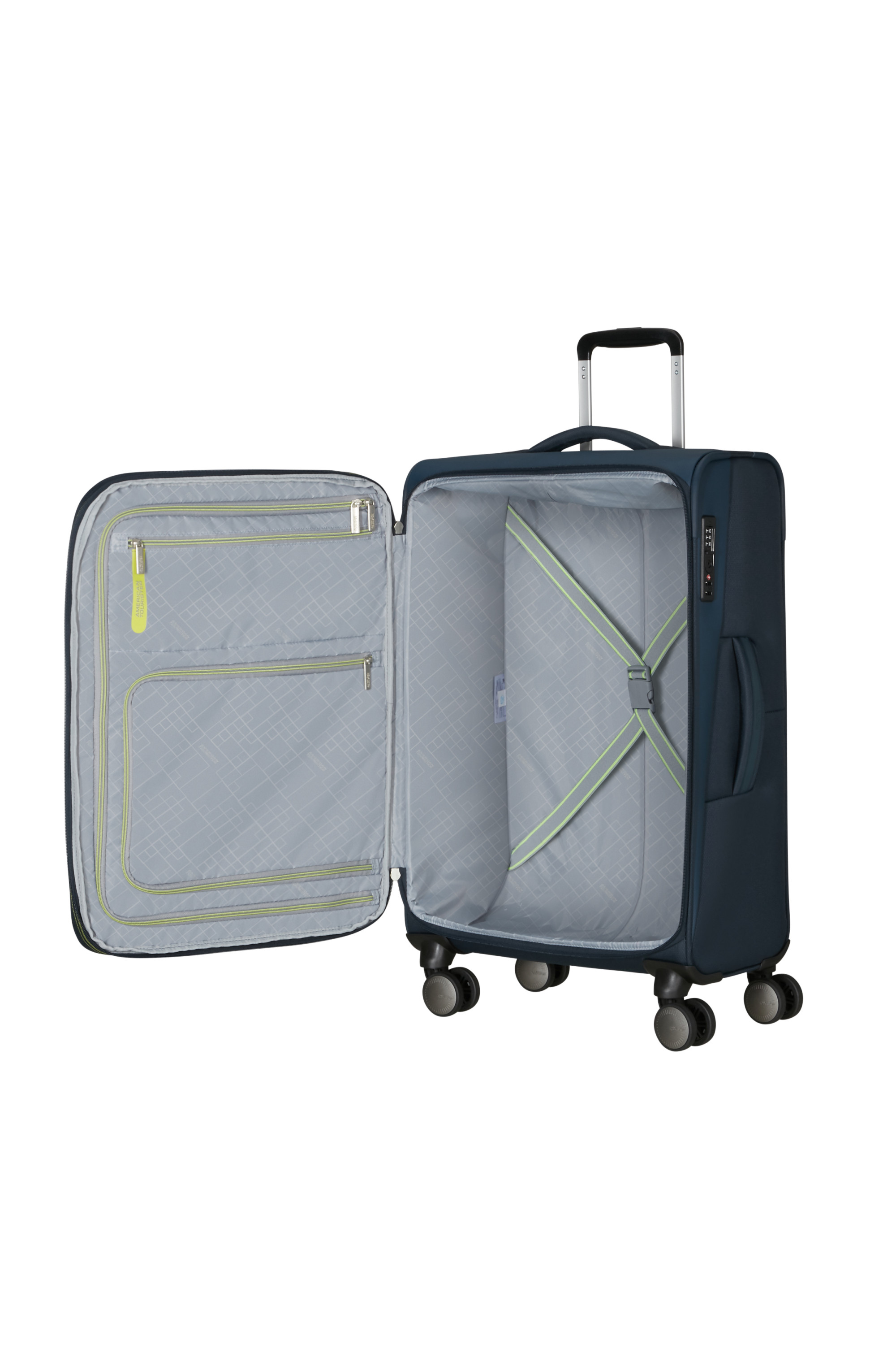 Wanderlite valise 4 roues taille m AMERICAN TOURISTER Bleu