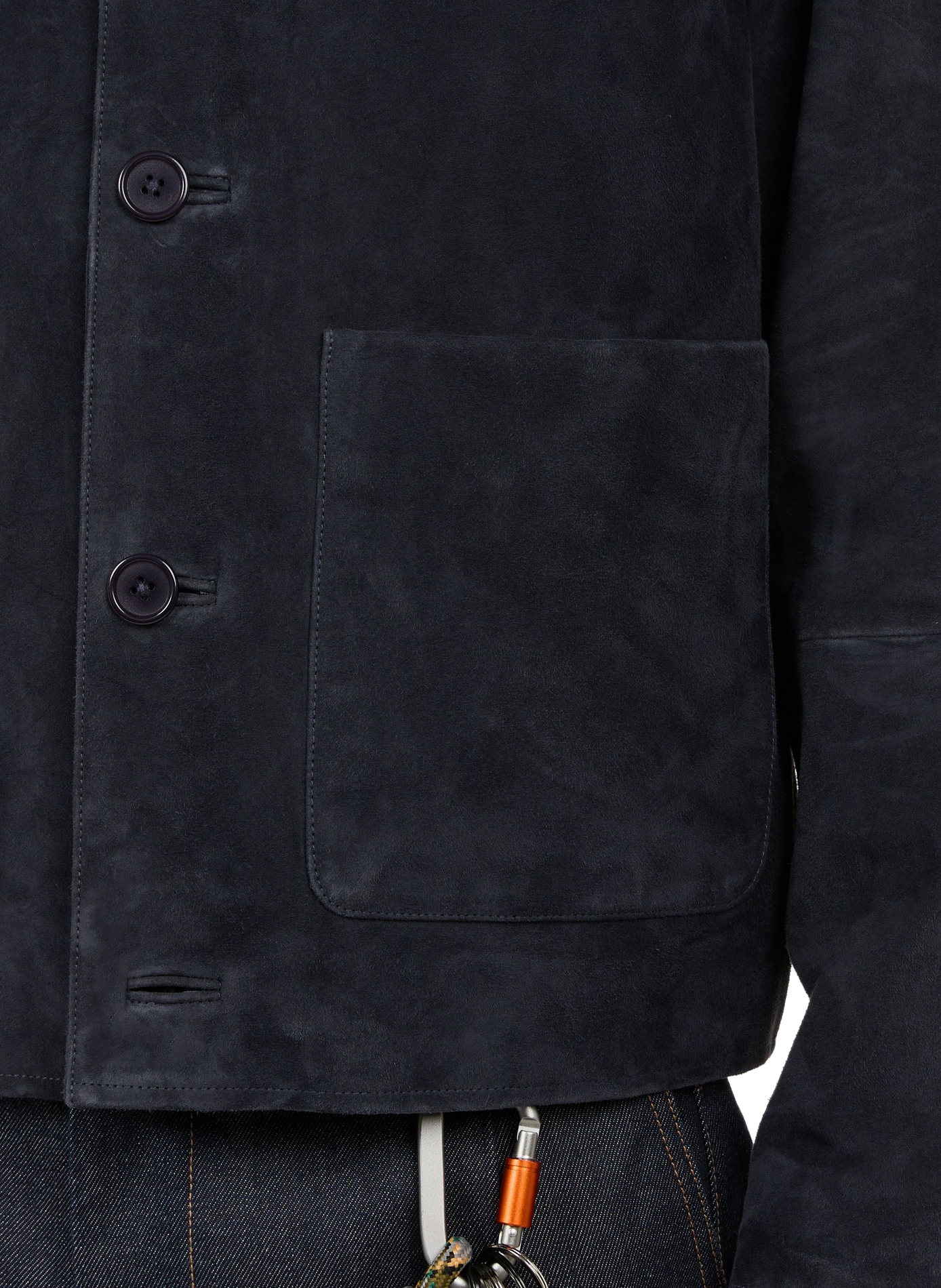 Suede jacket SAISON 1865 Blue