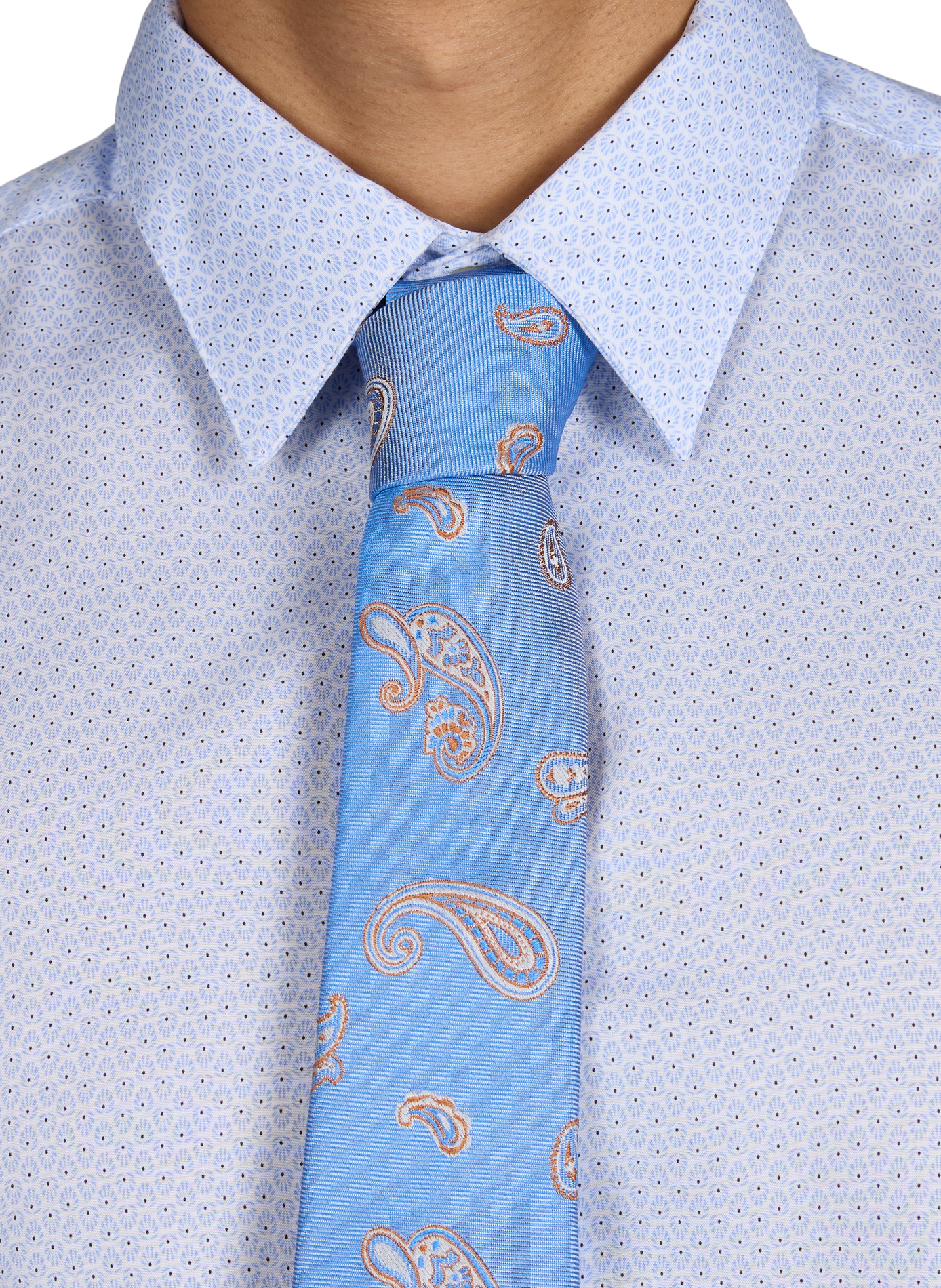 Cravate imprimé en soie AU PRINTEMPS PARIS Multicolore