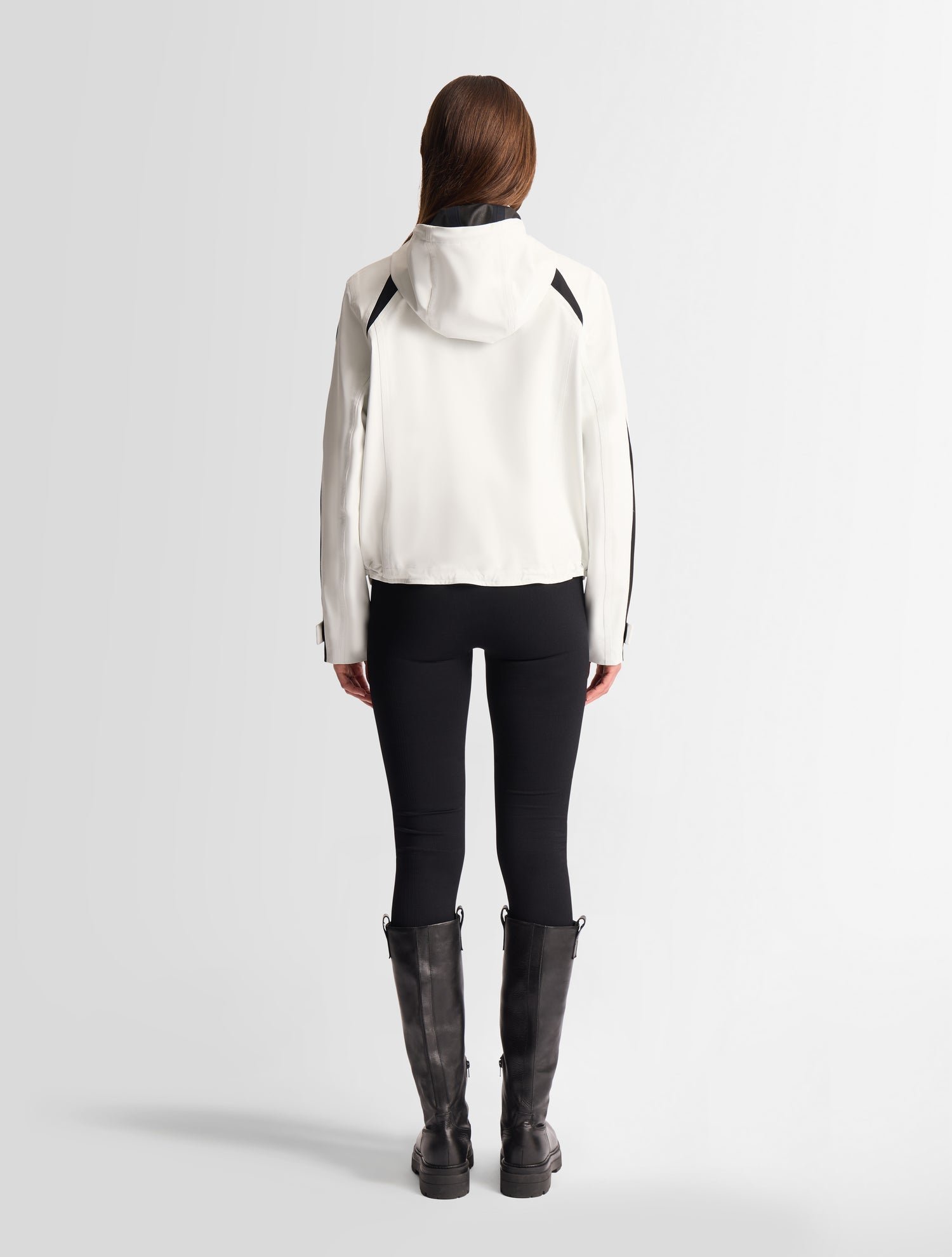 Blouson kasima col capuche coupe regular FUSALP Blanc