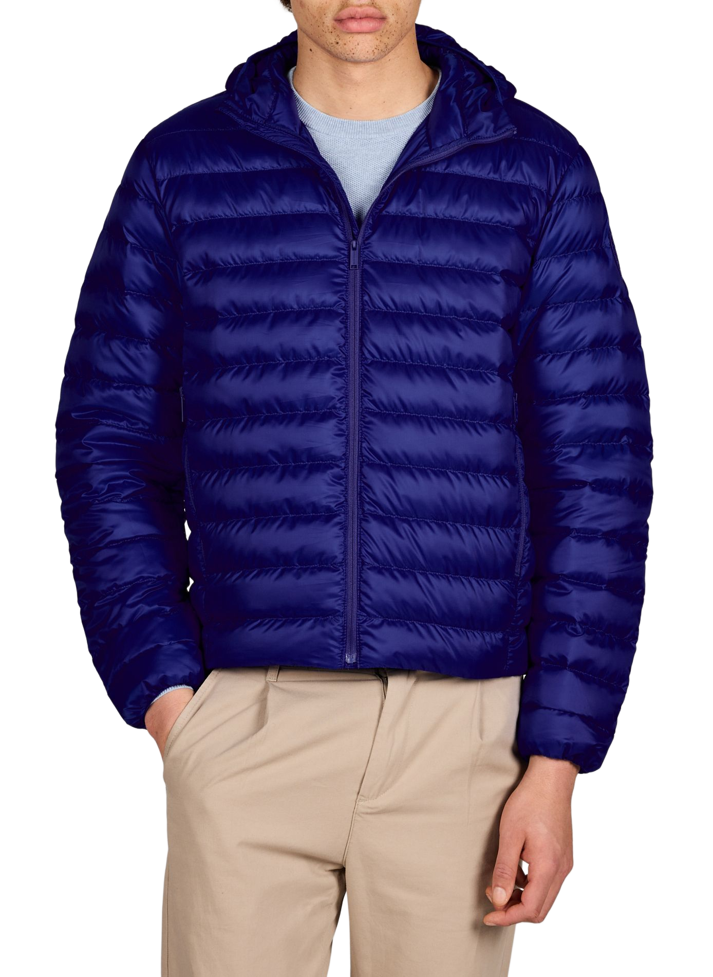 Piumino diritto collo alto CANADA GOOSE Blu