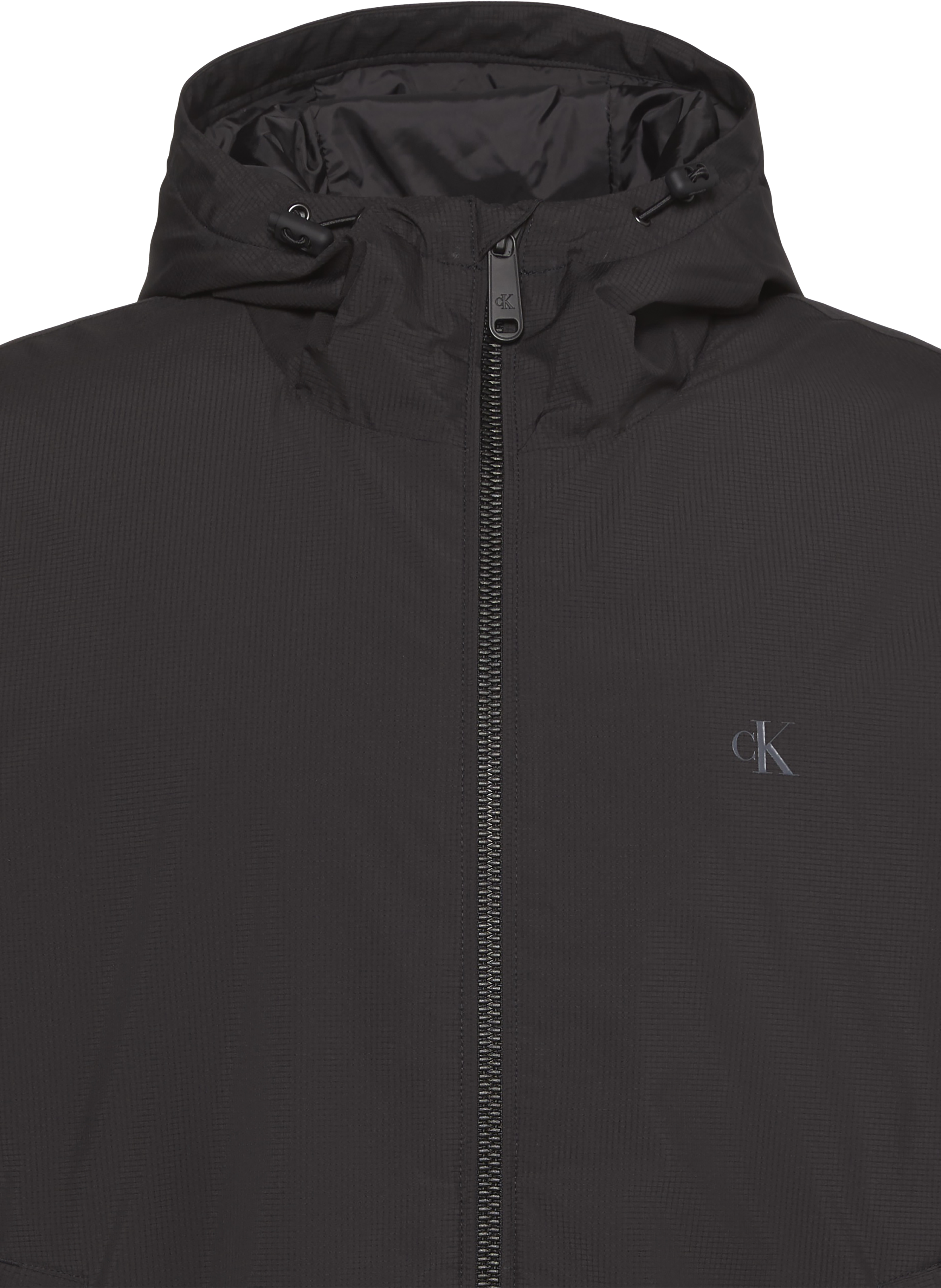 Veste coupe-vent à logo CALVIN KLEIN Noir