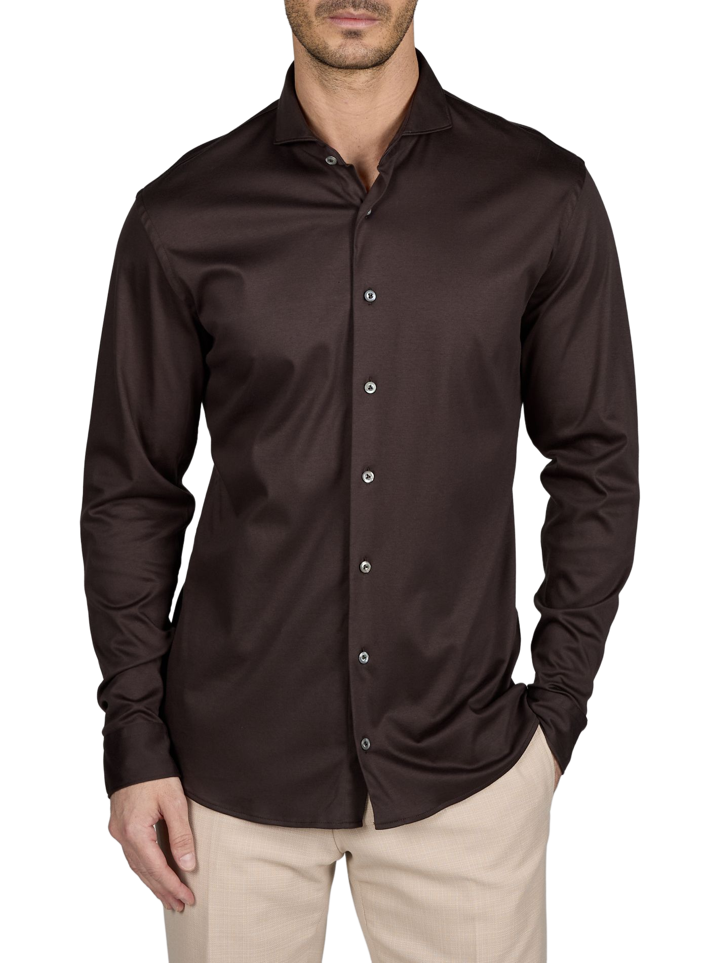  Cotton shirt VAN LAACK Brown