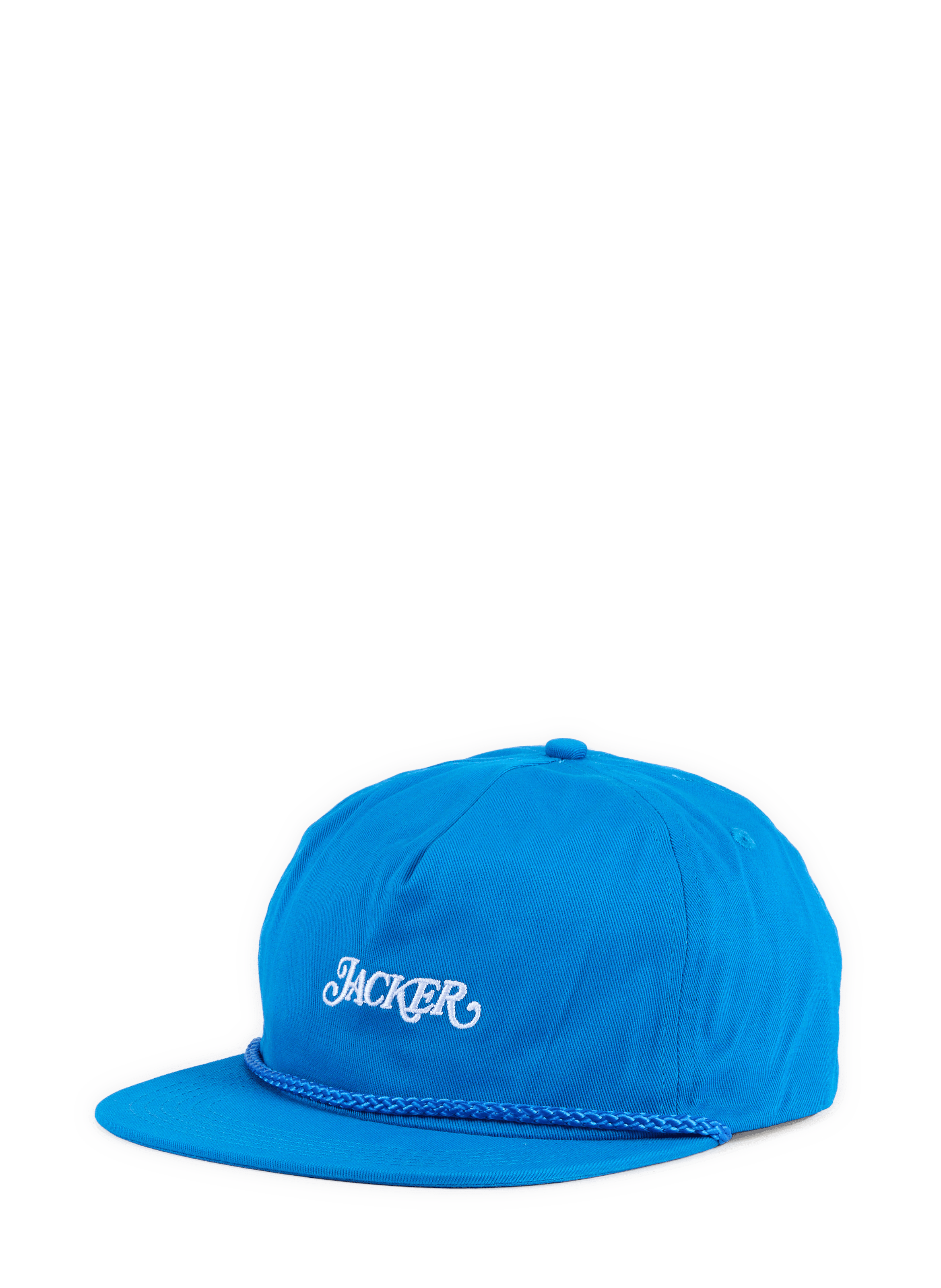 Casquette à logo brodé en coton JACKER. Bleu