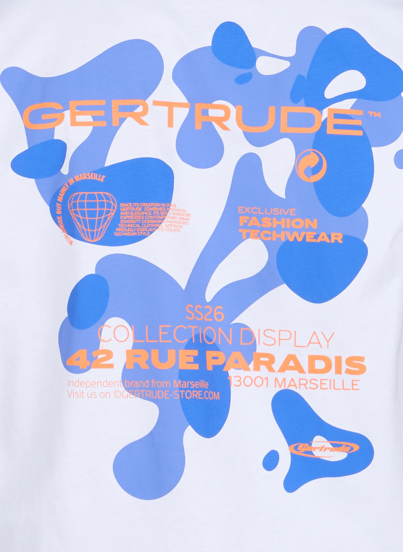 Printed cotton T-shirt GERTRUDE ET GASTON White