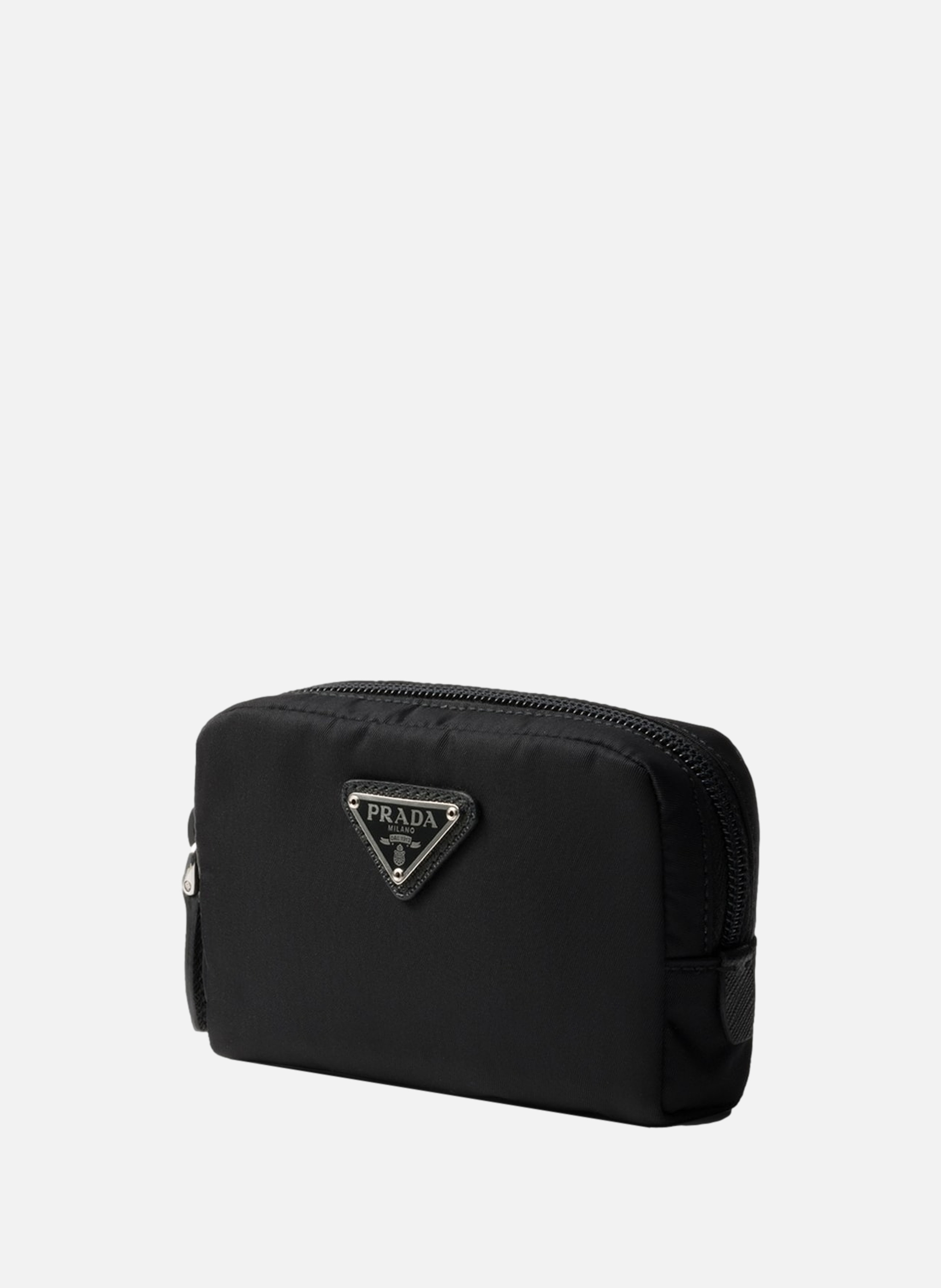 Micro pochette en re-nylon PRADA Noir
