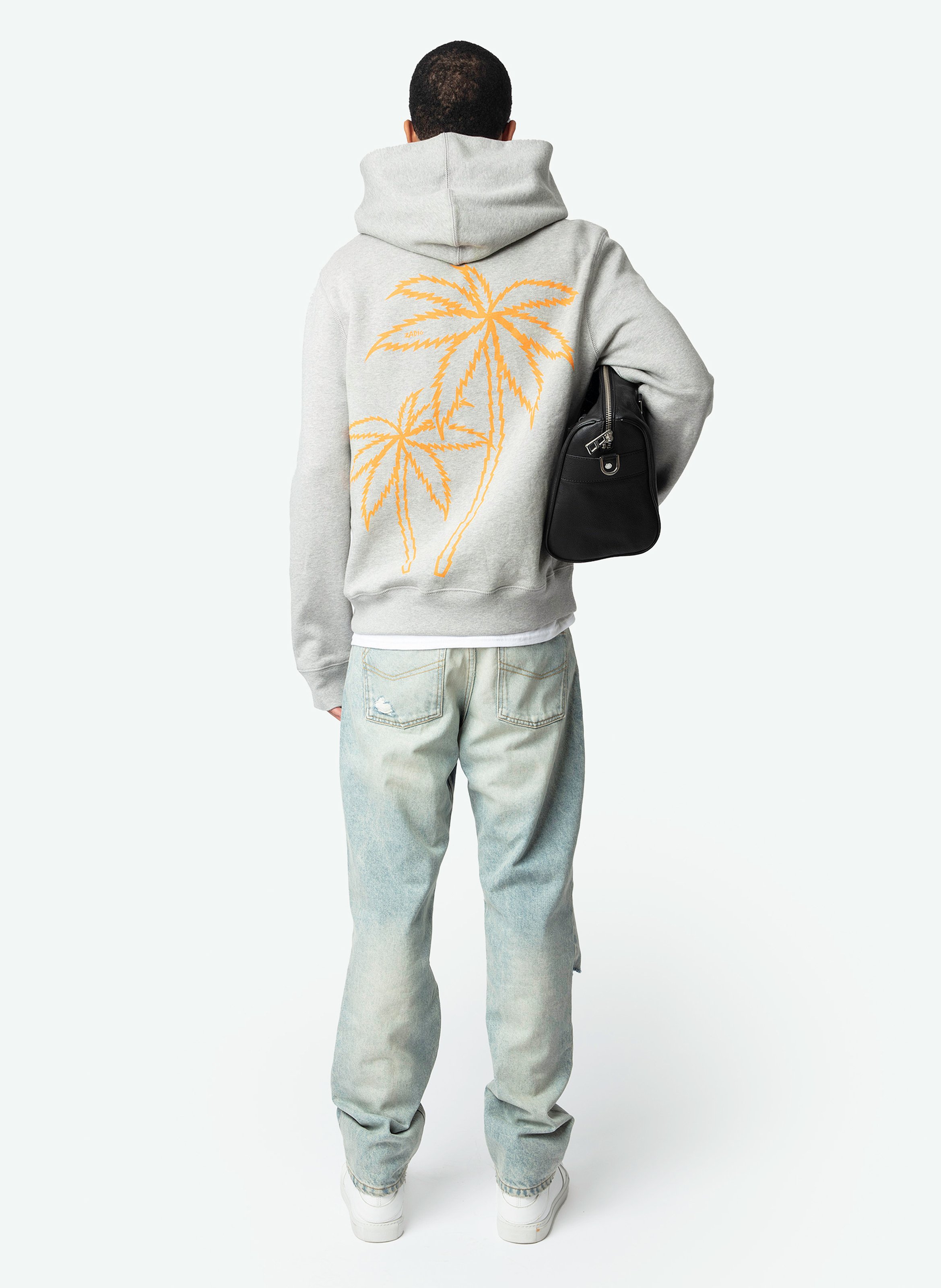 Gerader Kapuzenpullover aus Baumwolle Sanchi ZADIG&VOLTAIRE Grau