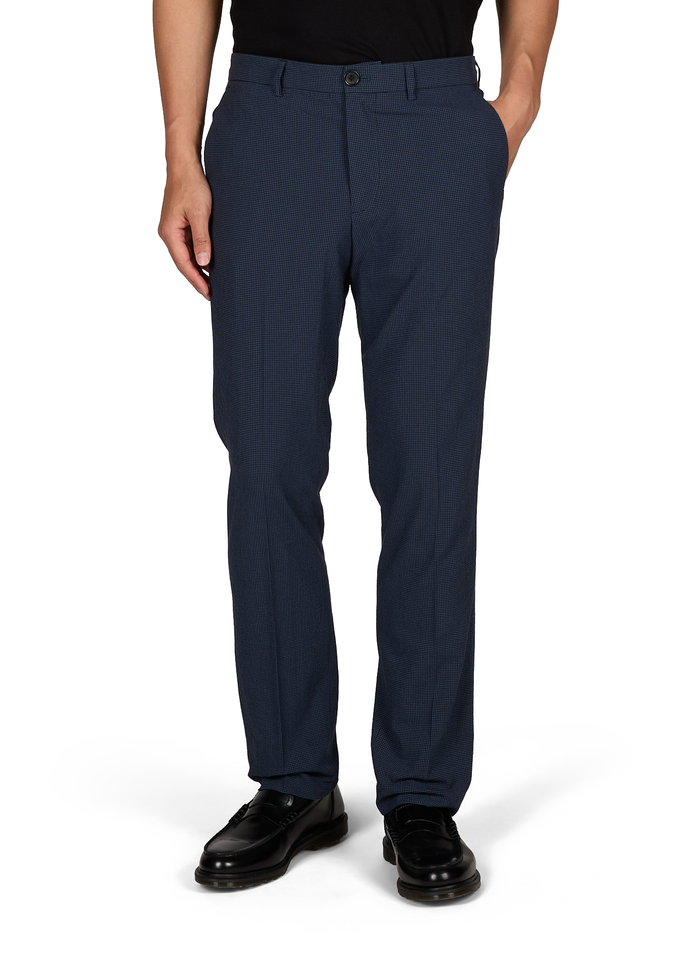 Pantalon cigarette  à carreau  PAUL SMITH Bleu