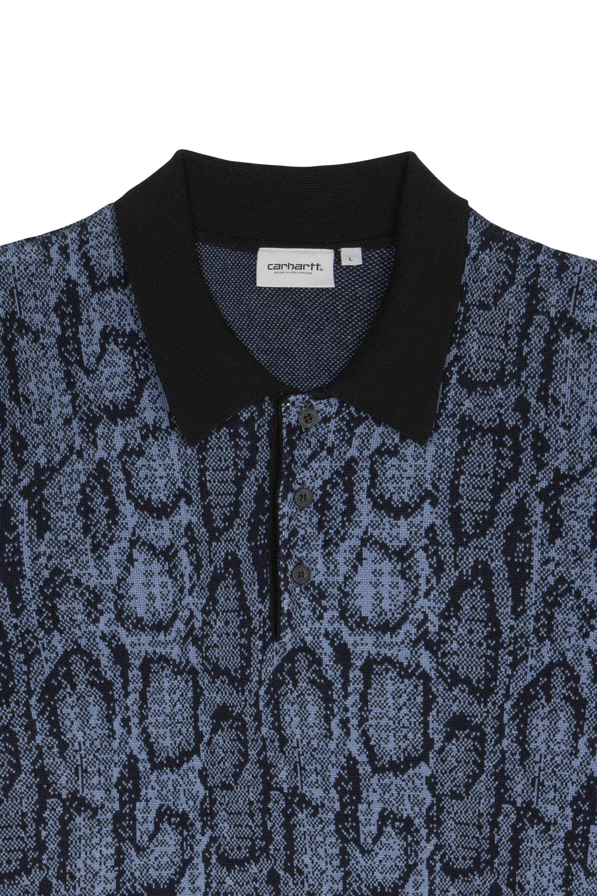 Polo l/s snake polo CARHARTT WIP Bleu
