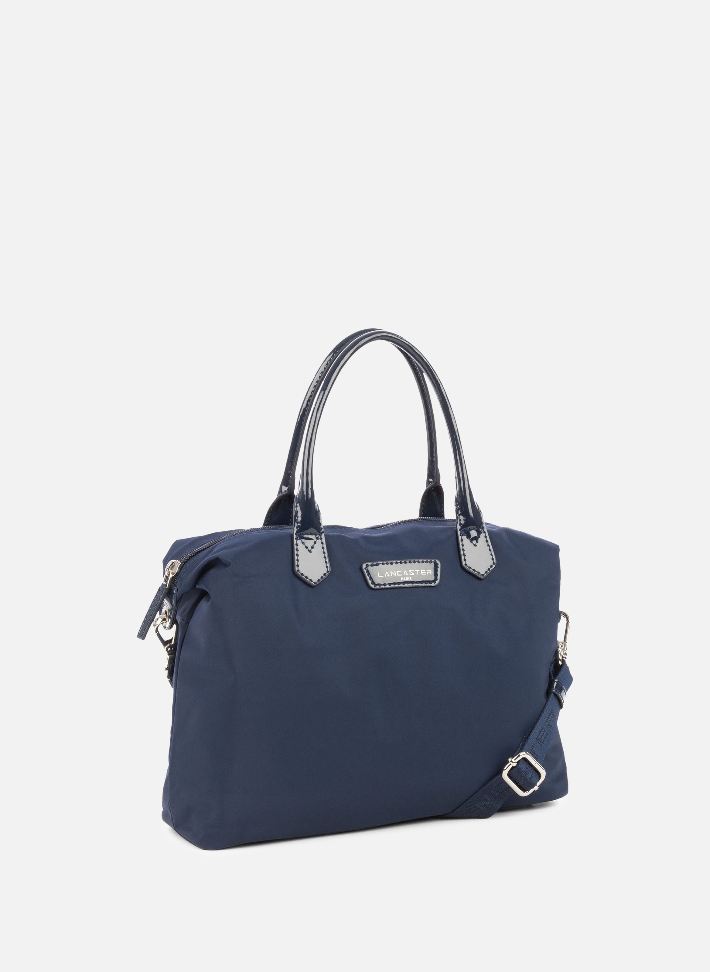 Sac à main - basic verni LANCASTER Bleu