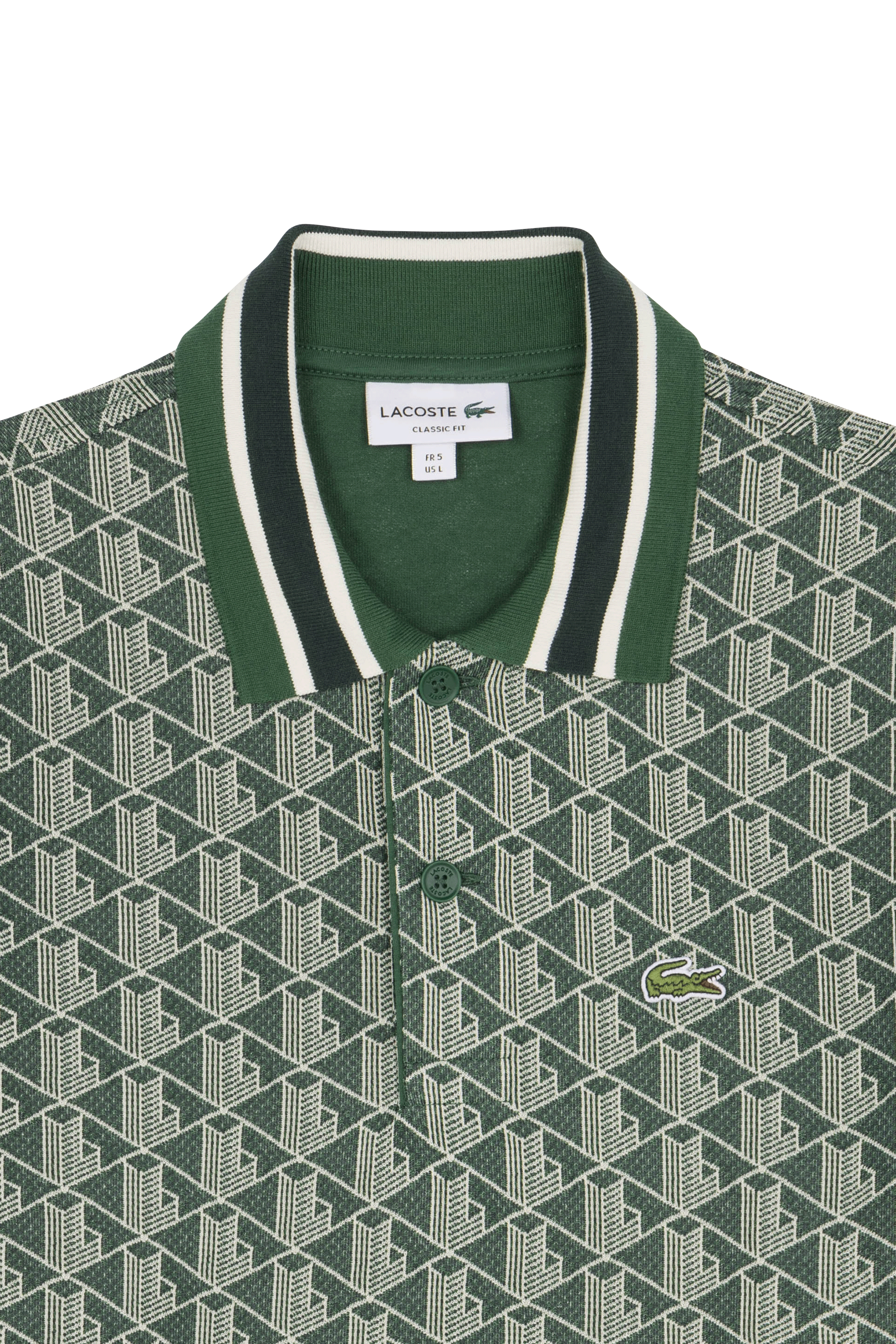 Polo the blend monograme LACOSTE Vert