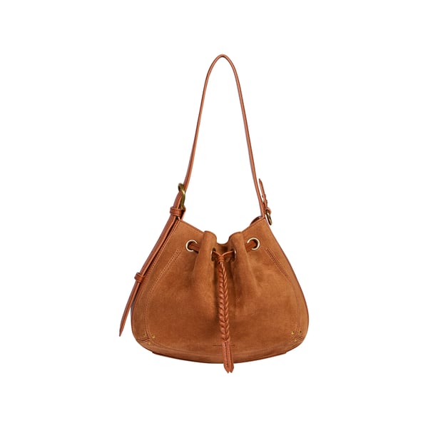Sac seau Andy à détail tressé en cuir Sac seau Andy à détail tressé en cuir