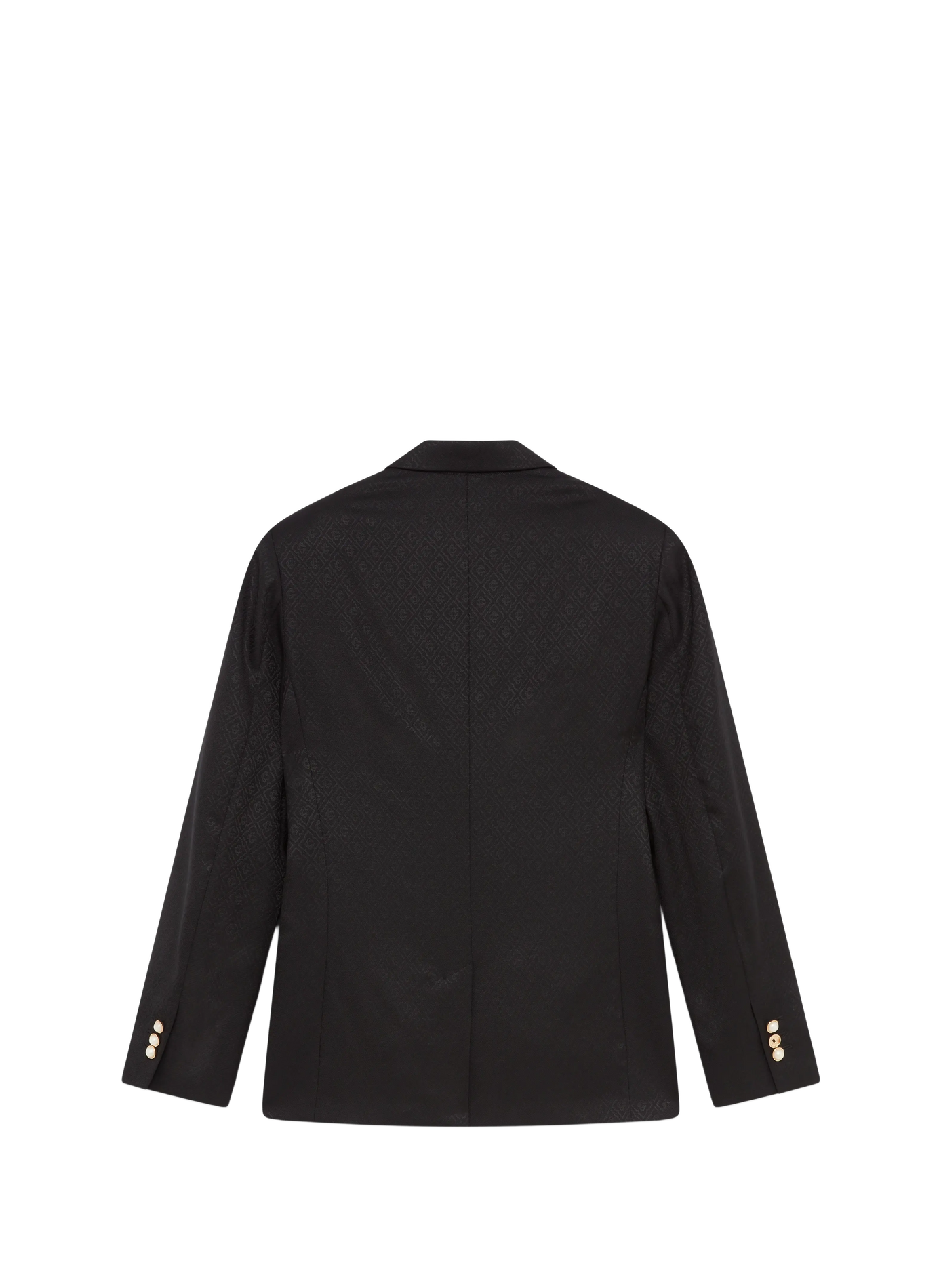 Blazer imprimé logo à fermeture croisée en laine mélangée CASABLANCA PARIS Noir