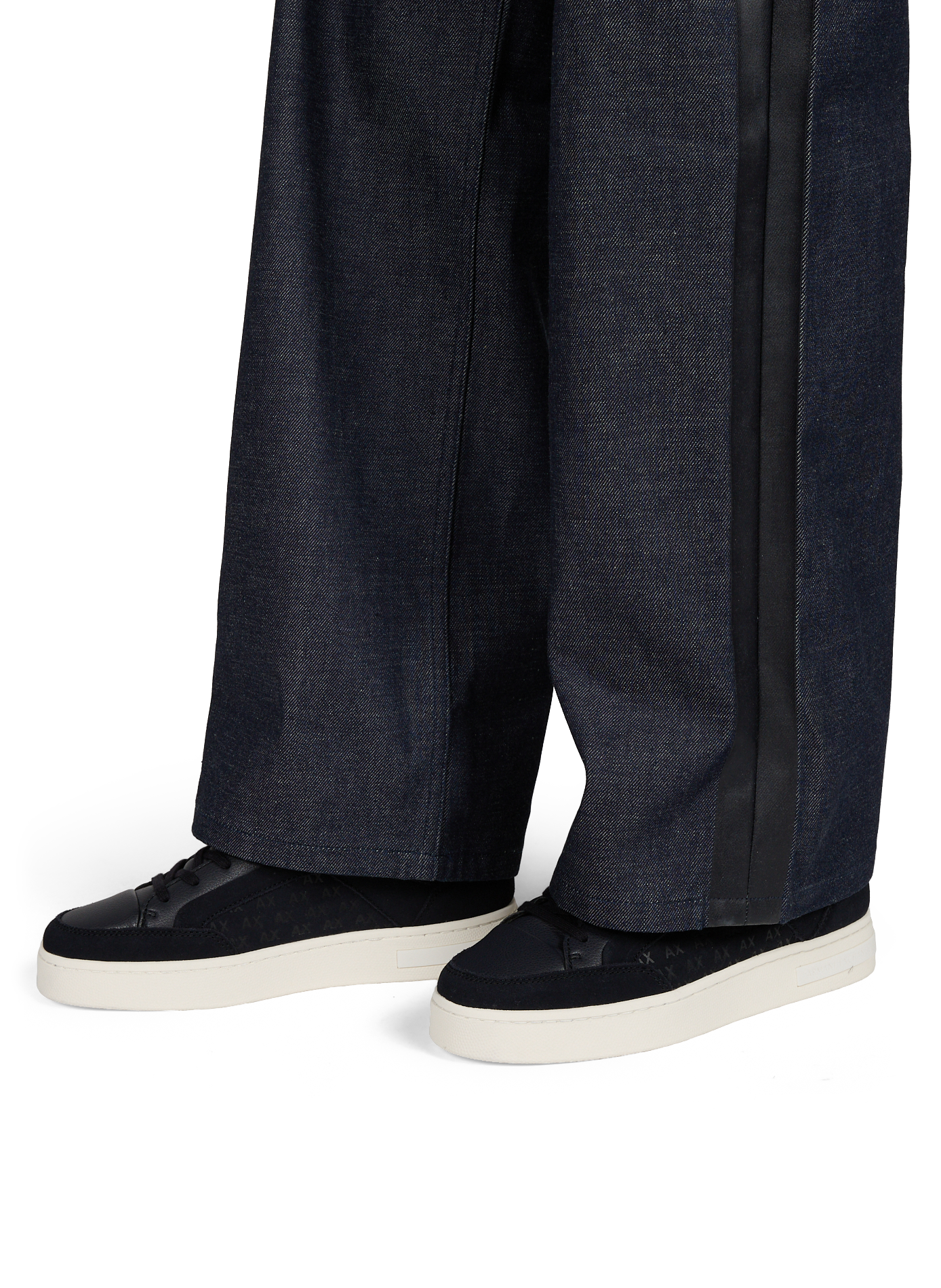Leather sneakers ARMANI EXCHANGE Blue